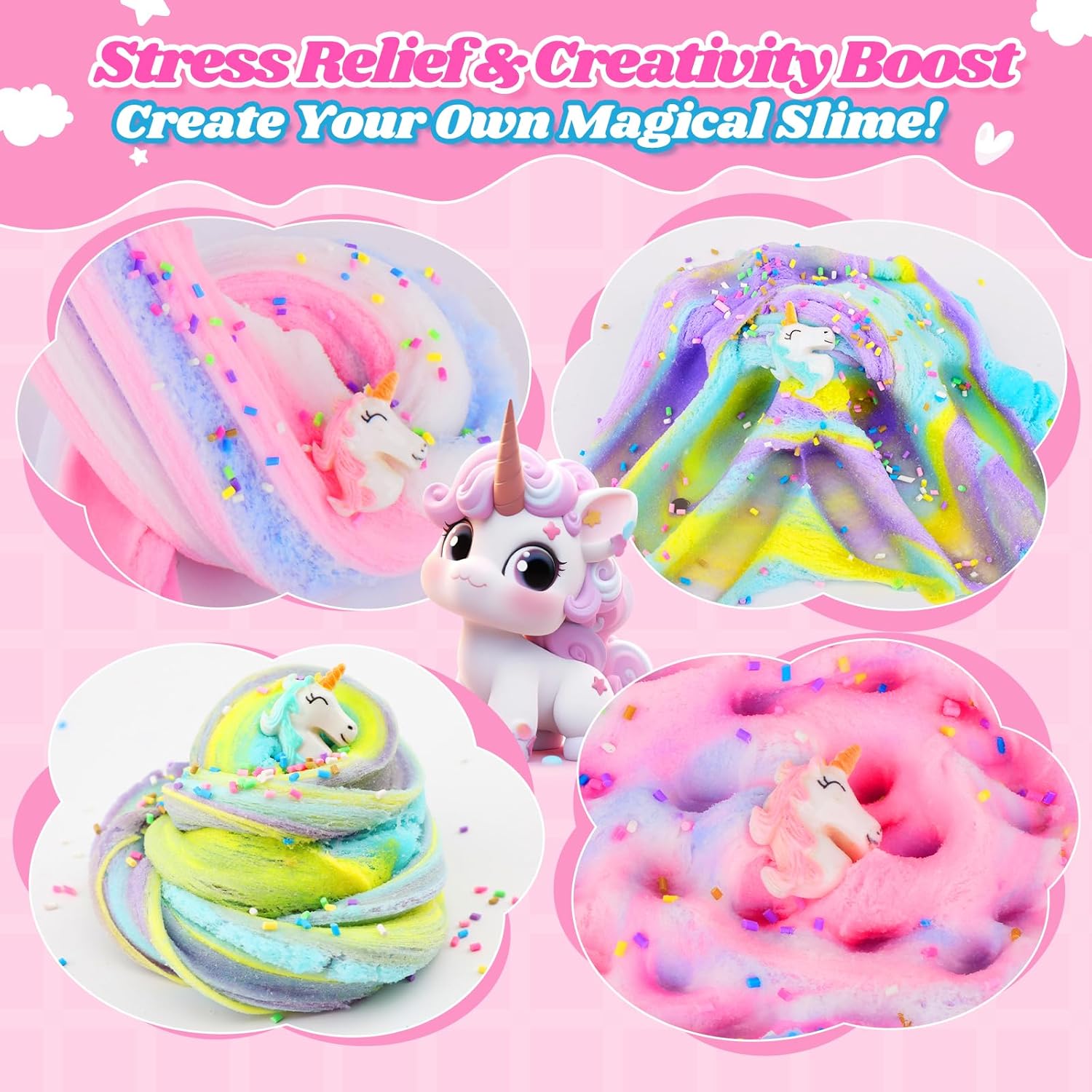 Slime Nuvola Unicorno 2 Pezzi - Kit Profumato - immagine 2