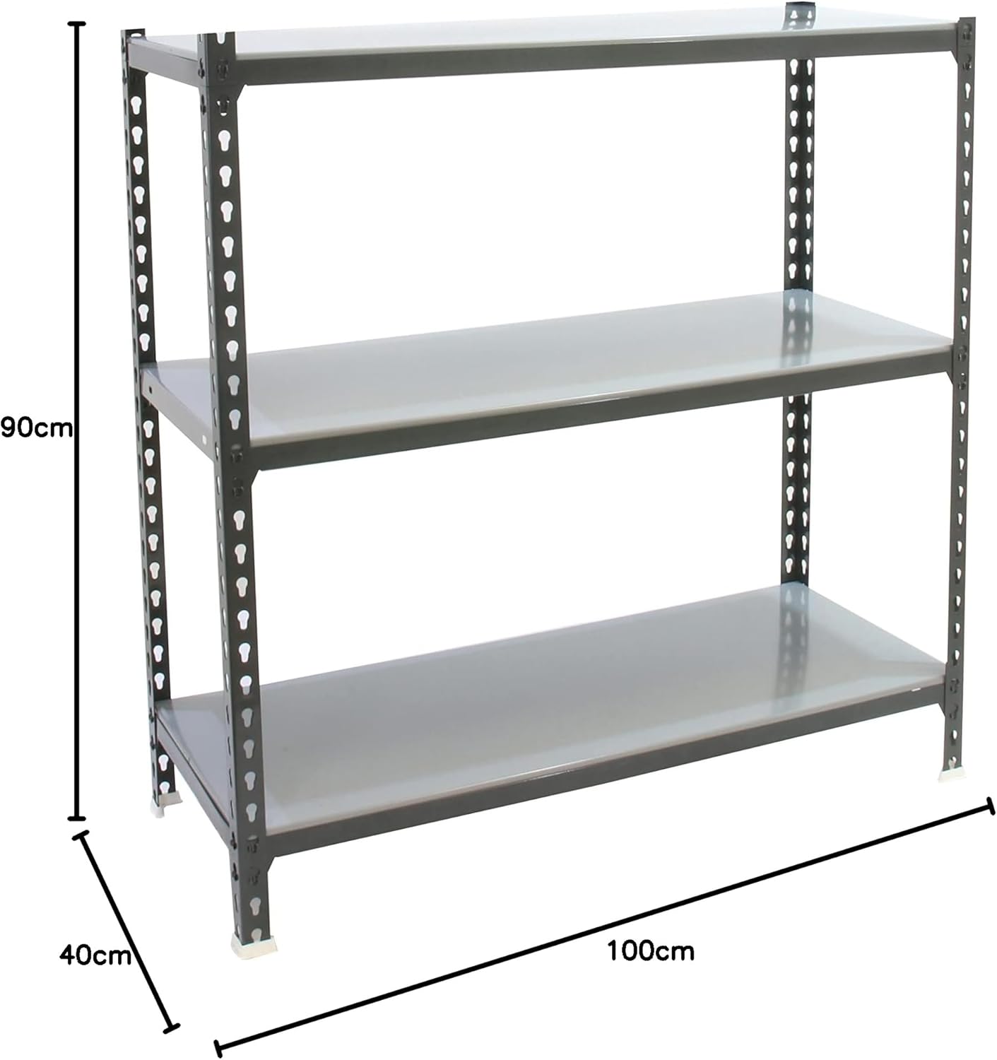 Simon Rack Scaffale Metallo Garage 3 Ripiani 180kg - immagine 2