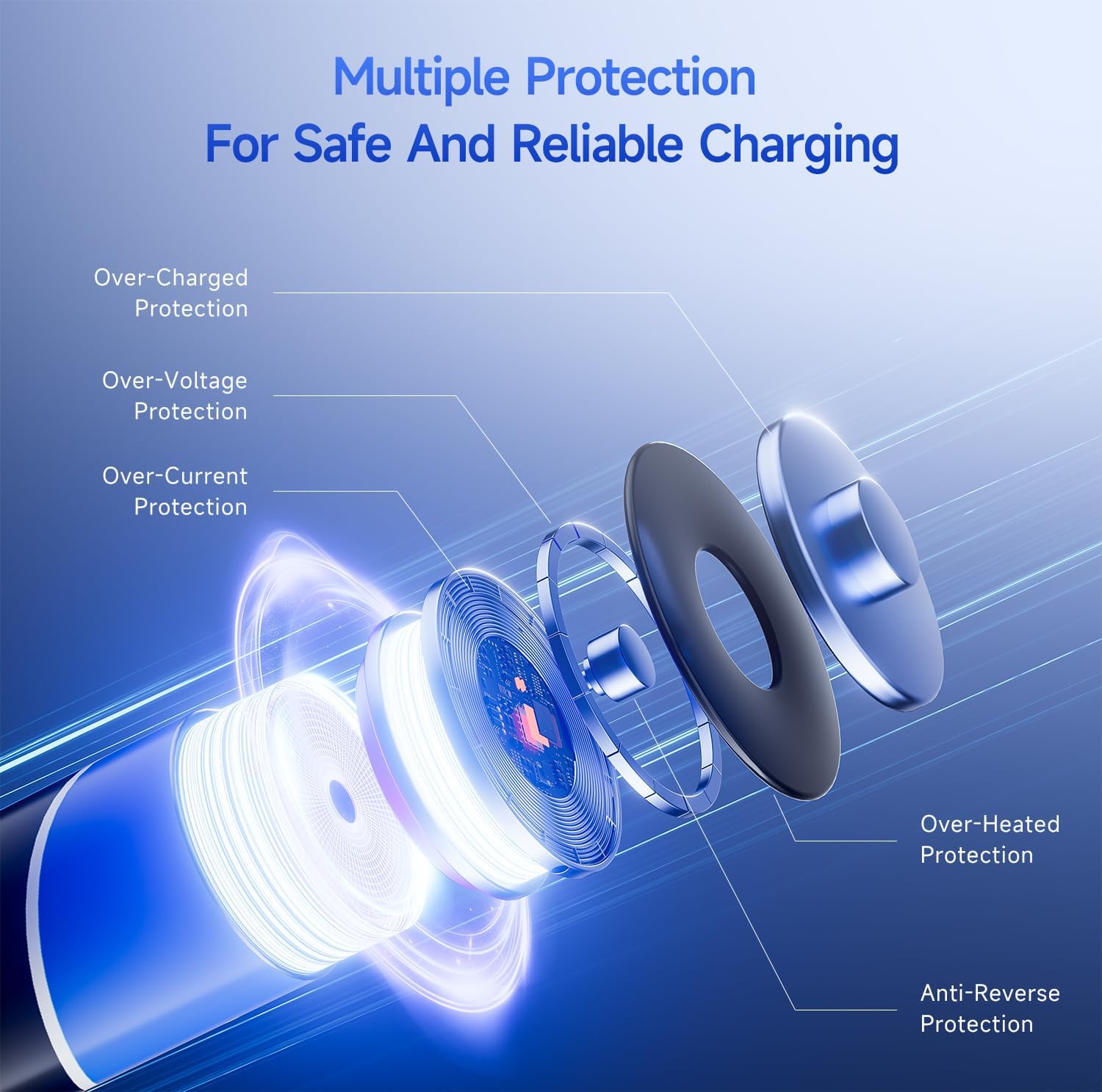 Batterie AA Litio Ricaricabili 3600mWh (8 pezzi) - immagine 5