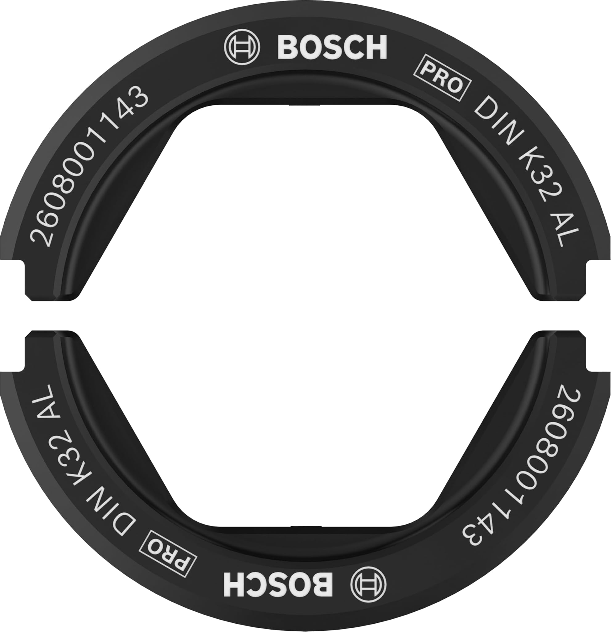 Bosch 1 inserto per pressa, alluminio (67 x 45 mm, accessori professionali)