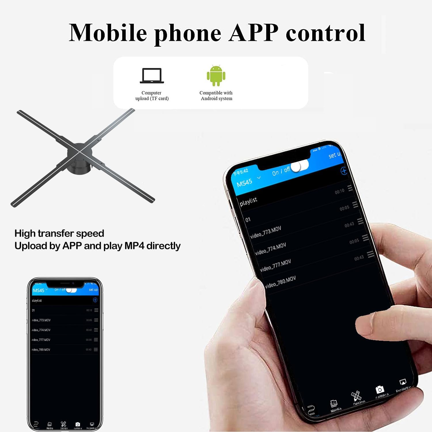 Missyou Proiettore Olografico 3D LED 52cm - immagine 7