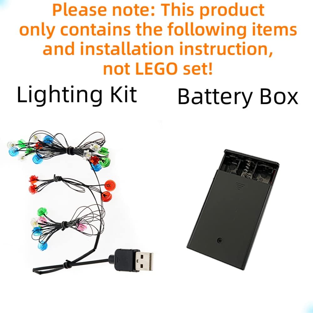 GEAMENT Luci LED per LEGO Ghirlanda Natalizia - immagine 3