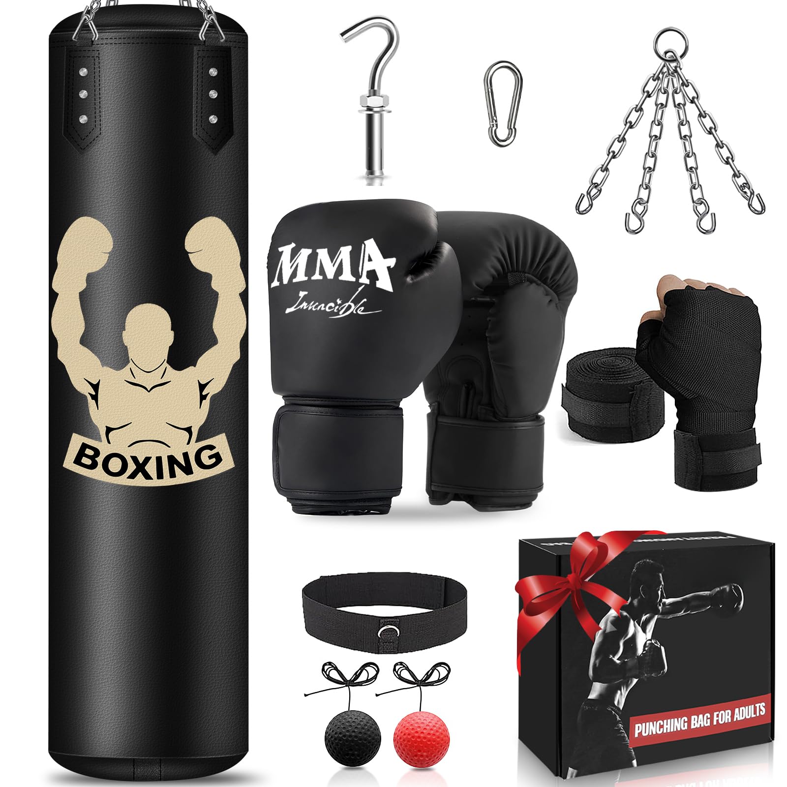 Yorwhin Sacco da Boxe 120cm Adulti (Non Riempito)