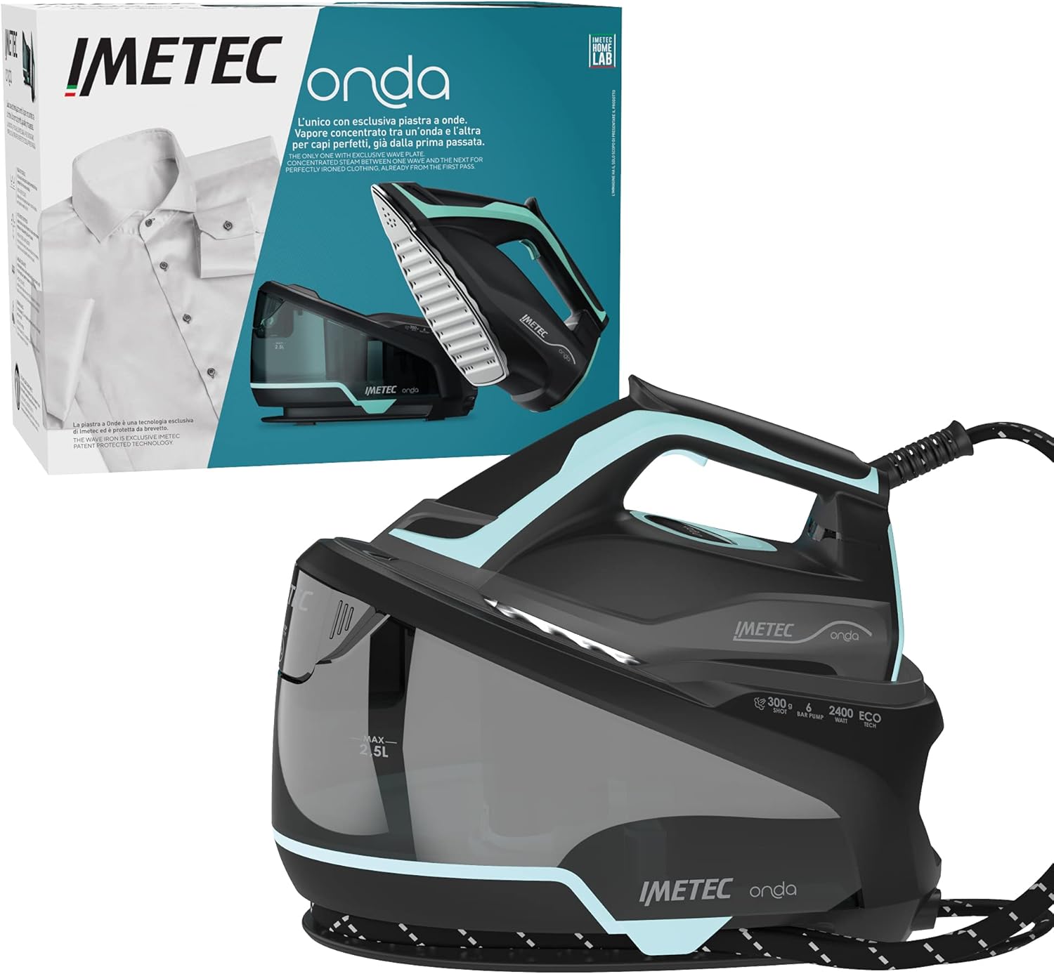 Imetec Onda P1 Ferro da Stiro Generatore di Vapore 2400W