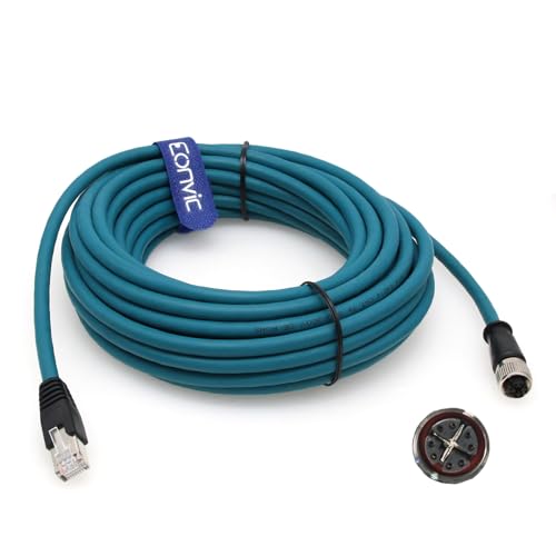 Eonvic M12 X Code 8 Pin Femmina a RJ45 Cat-7e Cavo Ethernet