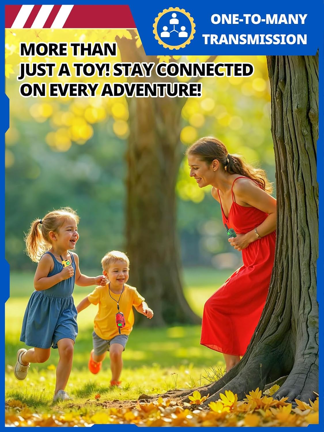 Walkie-Talkie Bambini Ricaricabili 48h, 3km di Raggio - immagine 4