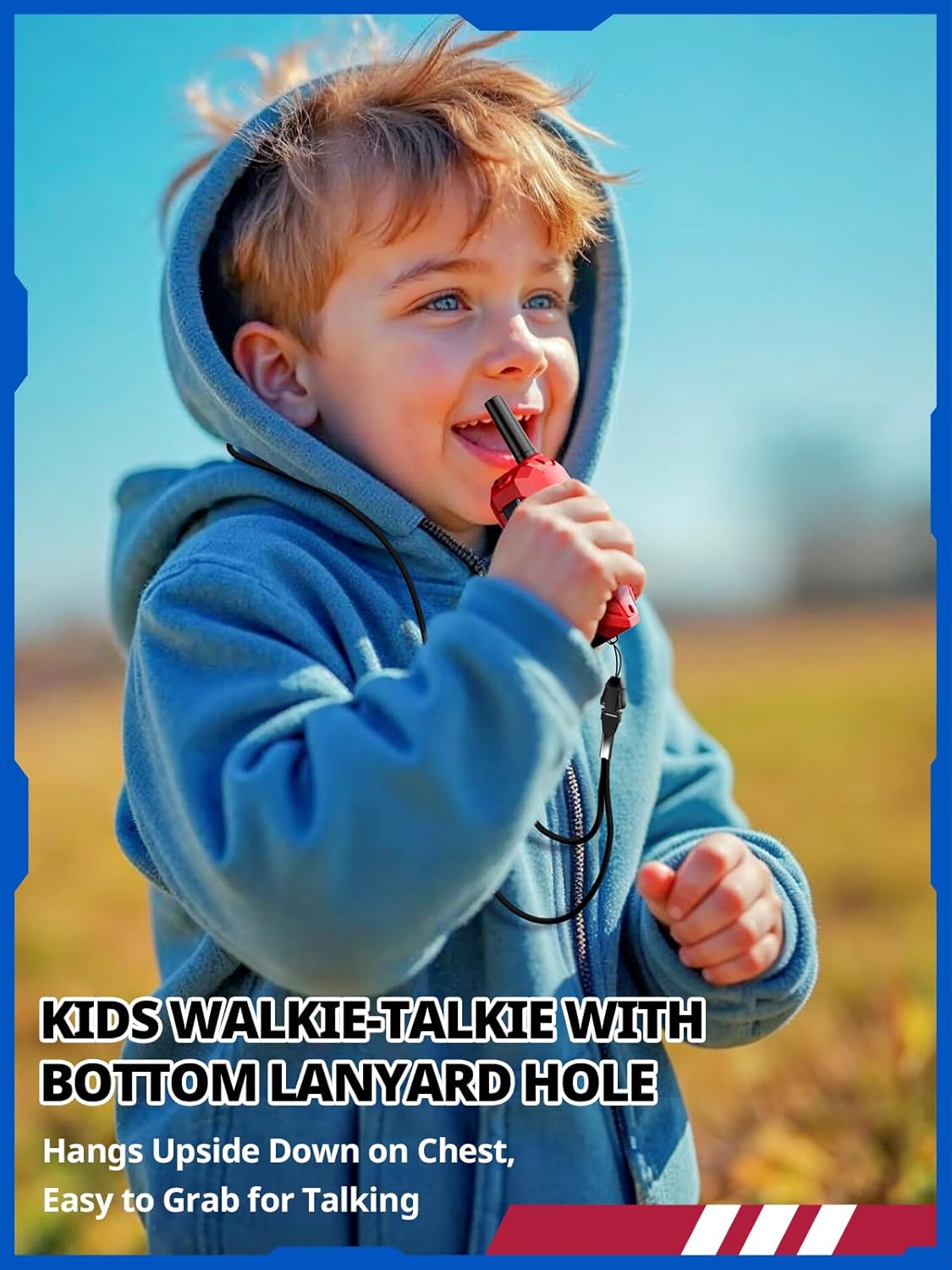 Walkie-Talkie Bambini Ricaricabili 48h, 3km di Raggio - immagine 7
