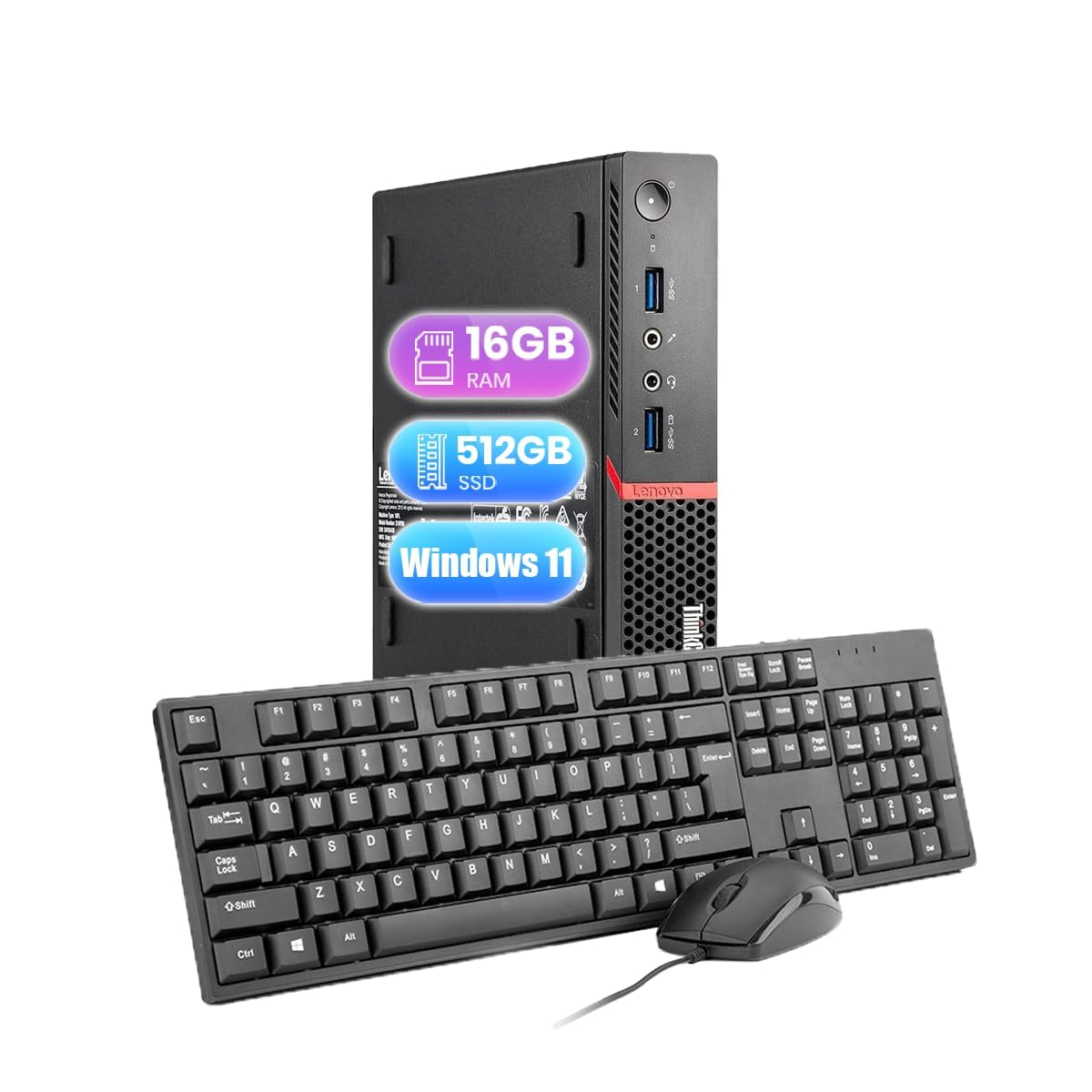 Lenovo ThinkCentre M900 Mini Desktop PC i5-6600 (Ricondizionato)