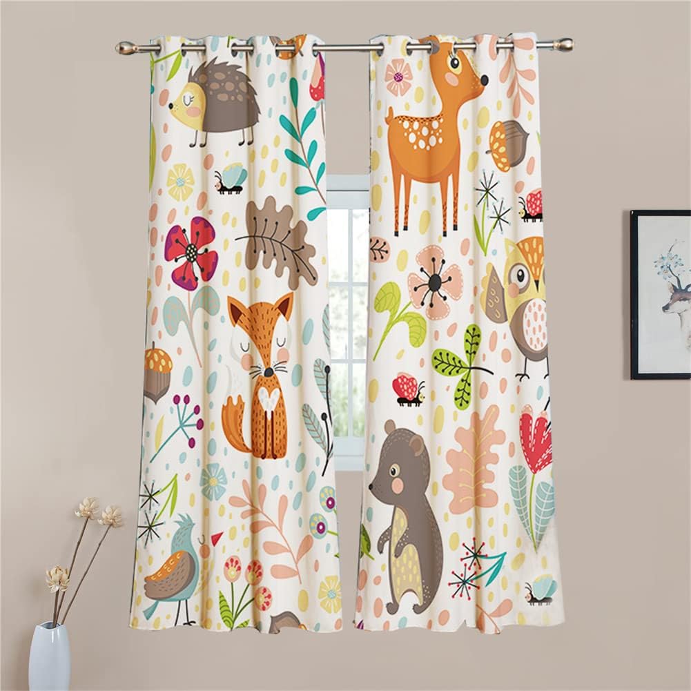 Koudi Tende Opache per Cameretta, Gufo e Fiori - immagine 3