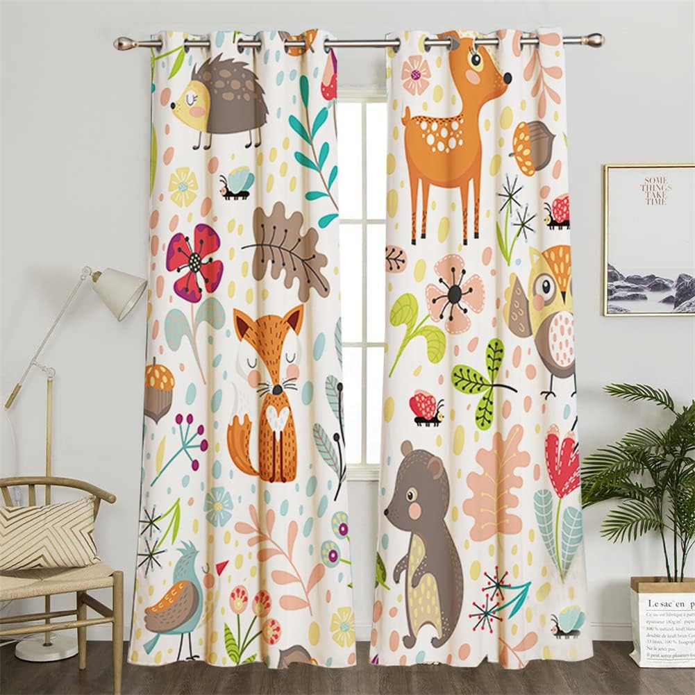 Koudi Tende Opache per Cameretta, Gufo e Fiori - immagine 4