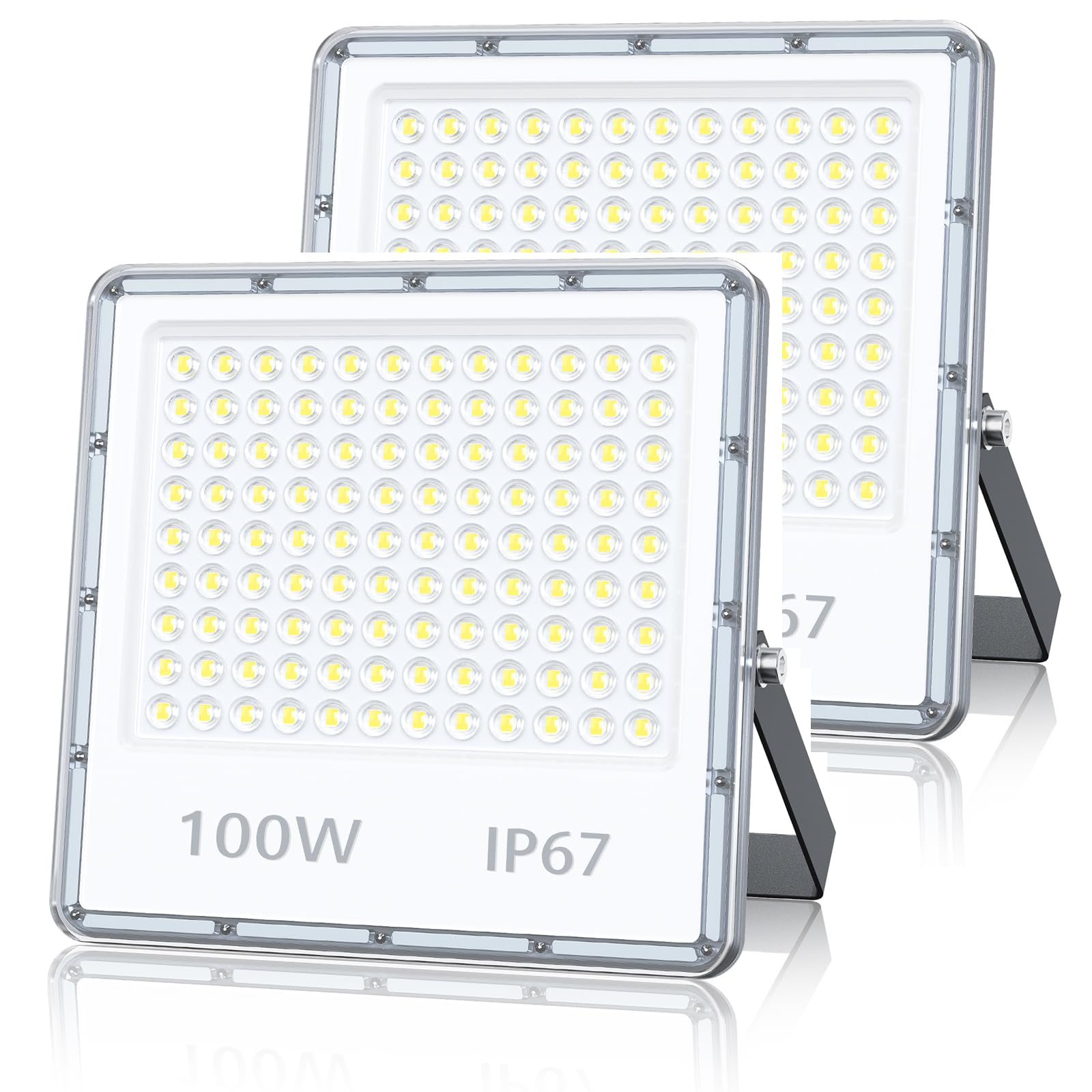 Faretto LED da Esterno 100W 10000LM 2 Pezzi