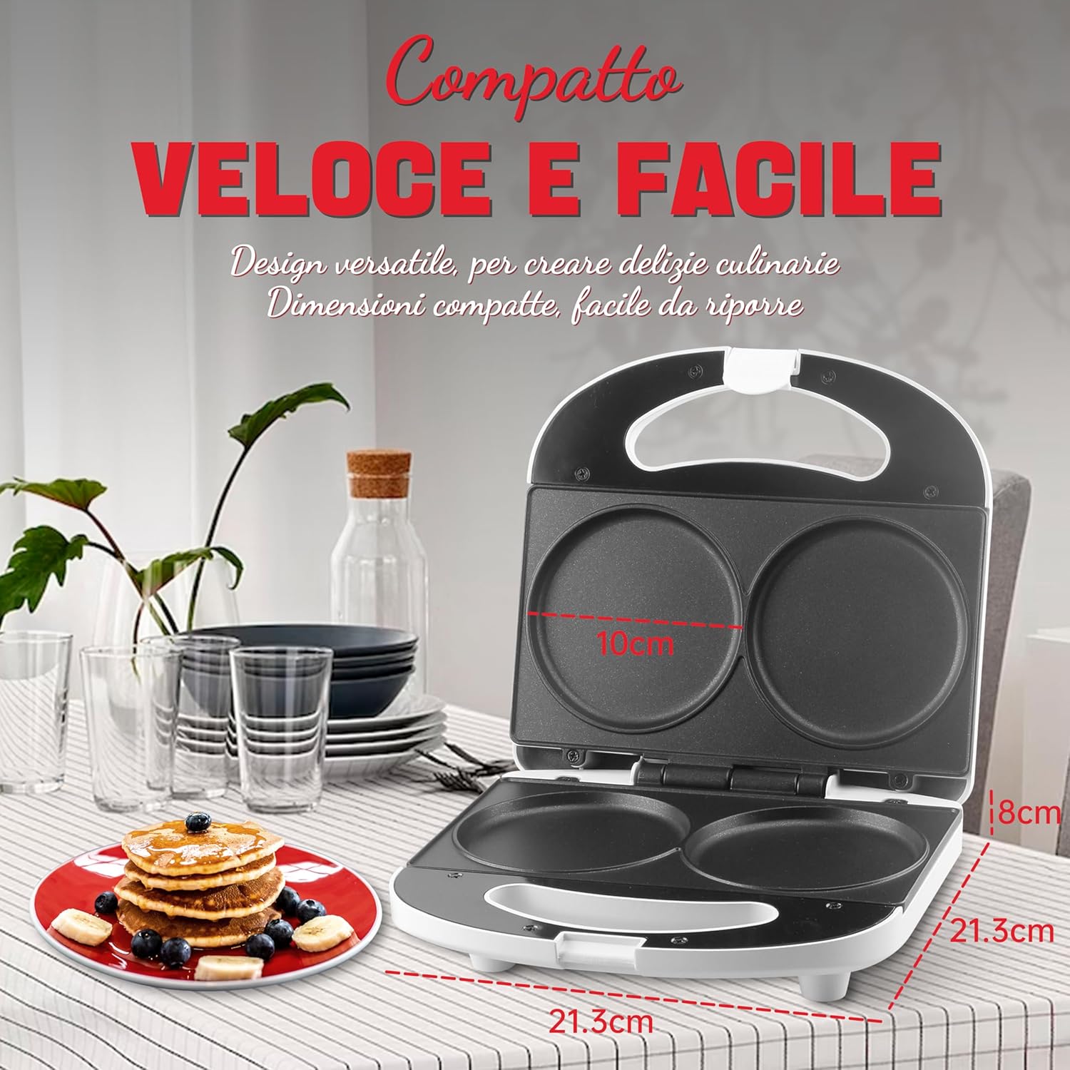 Sugarwhisk Doppia Padella per Pancake e Crepes - immagine 4