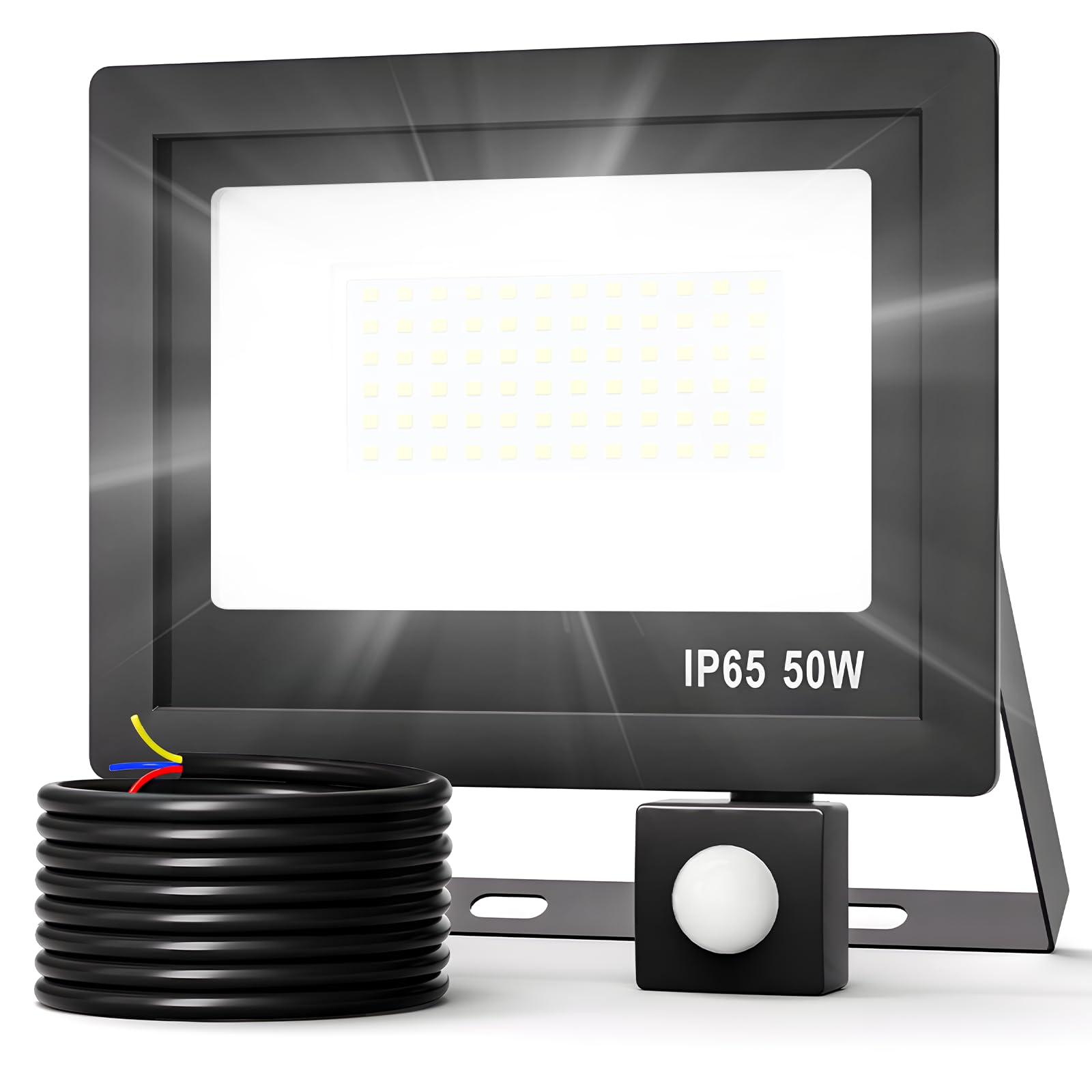 Realky Fari Led da Esterno 50W con Sensore di Movimento