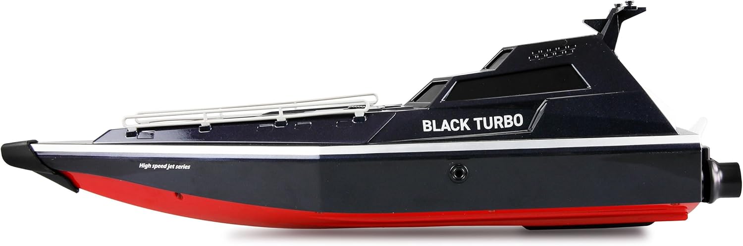 Amewi Black Turbo Barca Militare RC 28 km/h, Nera - immagine 6