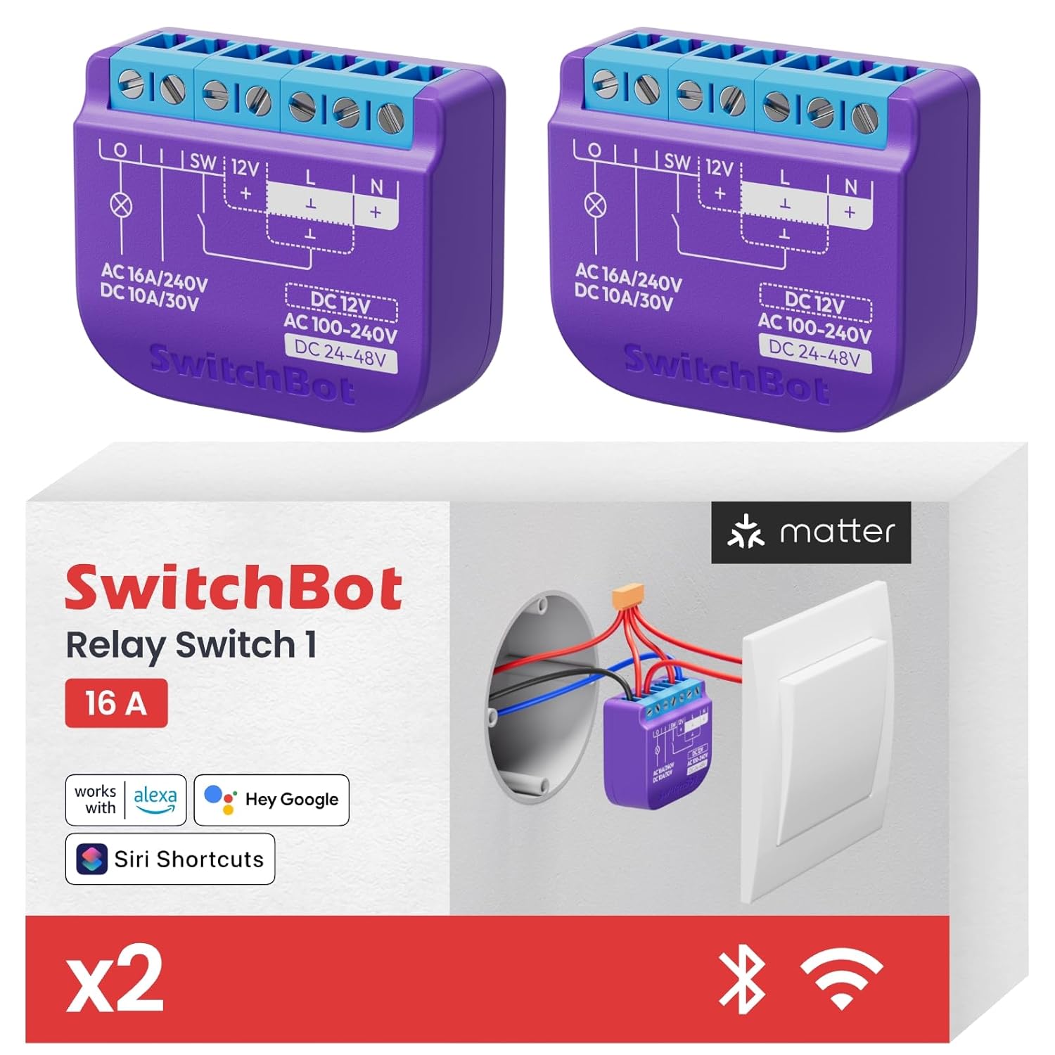 Switchbot Smart Interruttore Relè 1 - 2 Pezzi - immagine 1