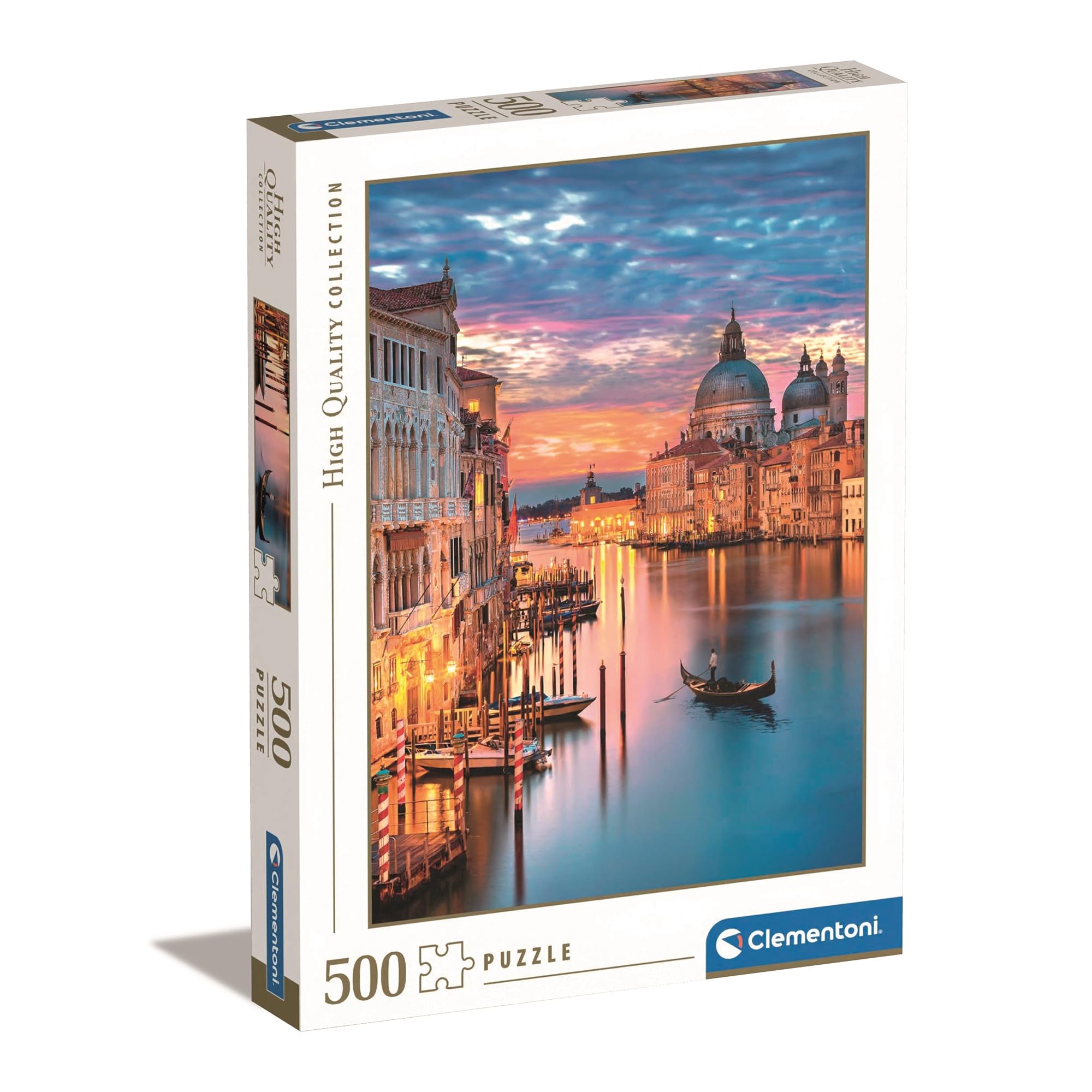 Clementoni 35056 Collezione Puzzle Lighting Venice 500 Pezzi, multicolore