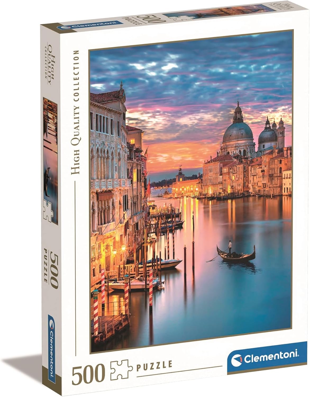Clementoni 35056 Collezione Puzzle Lighting Venice 500 Pezzi, multicolore - immagine 1