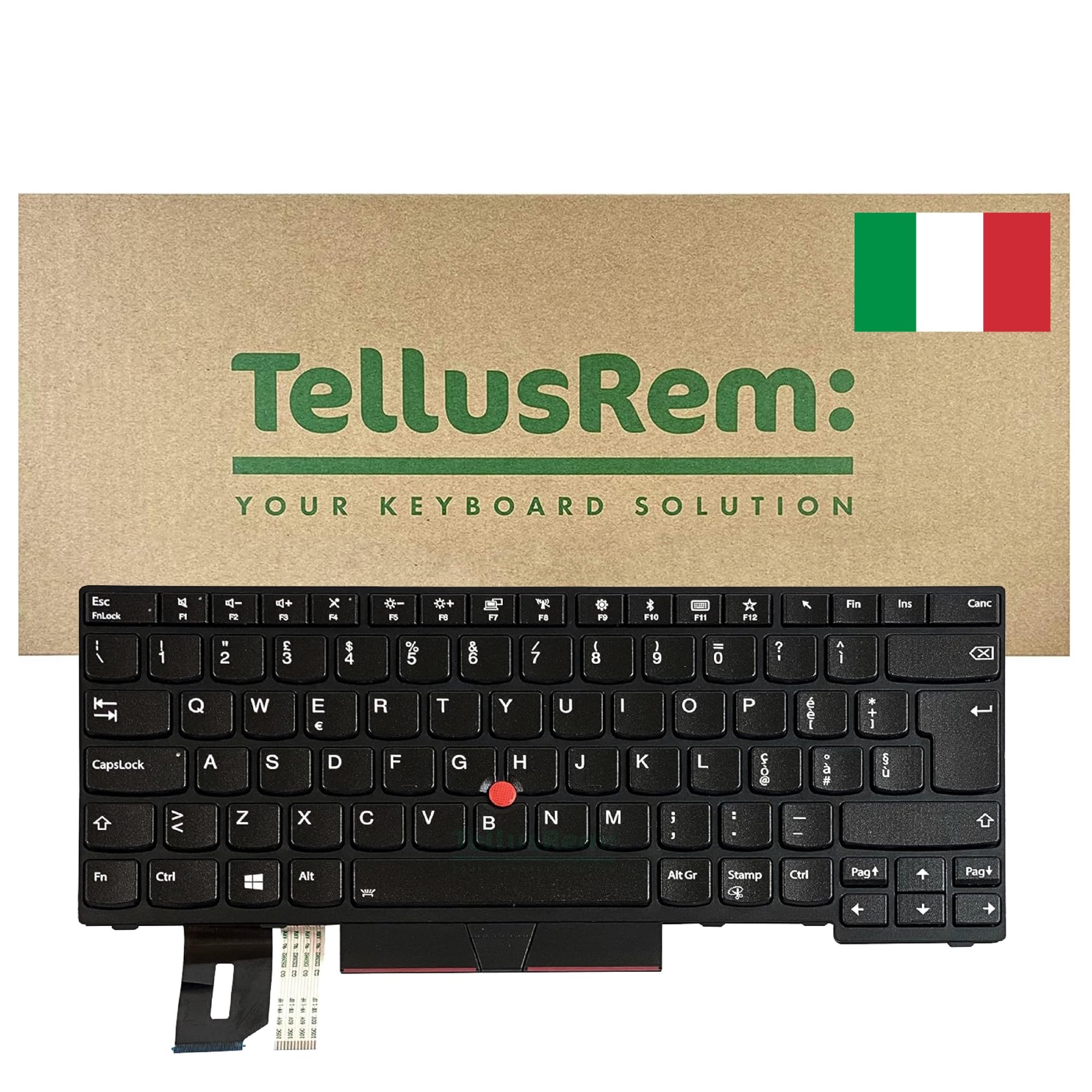 Tastiera sostitutiva IT retroilluminata per Lenovo ThinkPad T480s