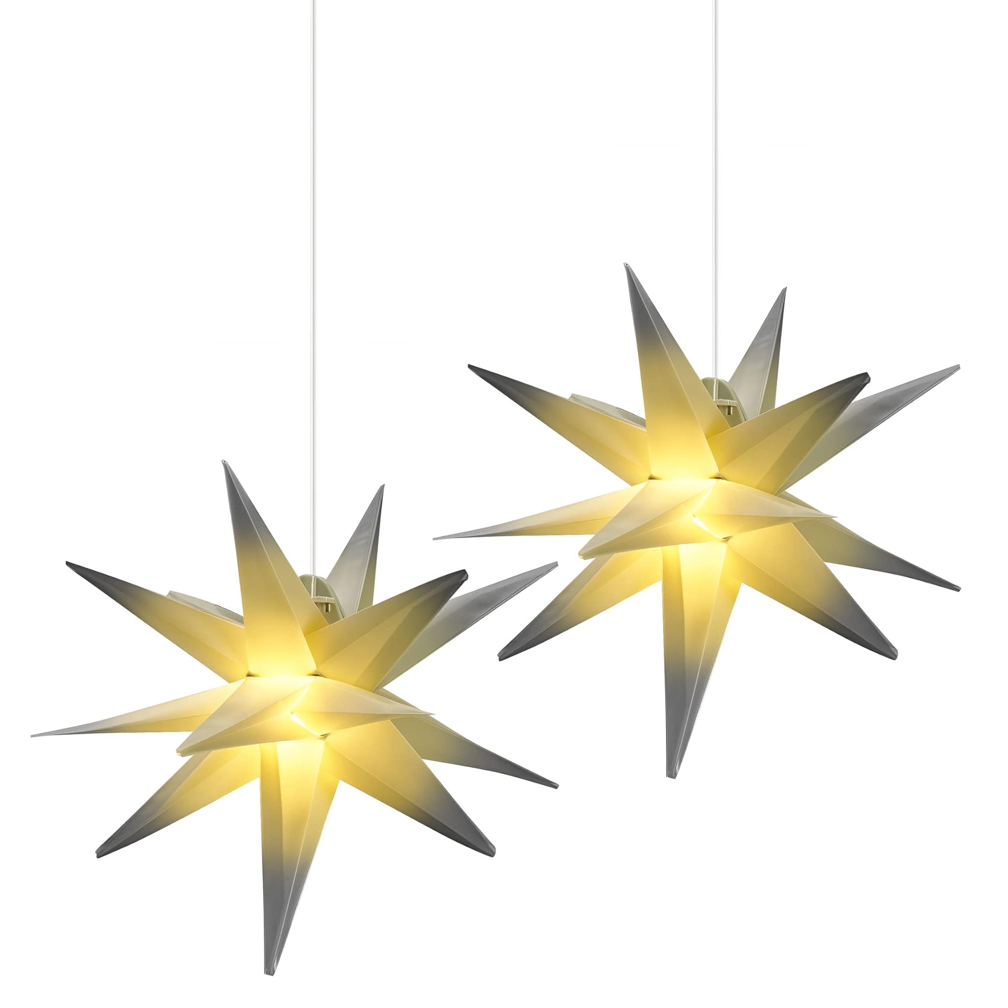 Amare 2 Stelle a LED Grigie Ø 27 cm