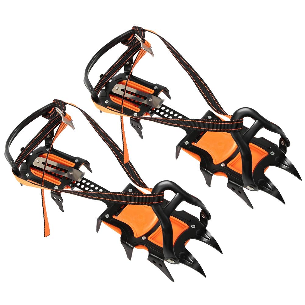 Folosafenar Ramponi da Ghiaccio 12 Denti, Nero/Arancione