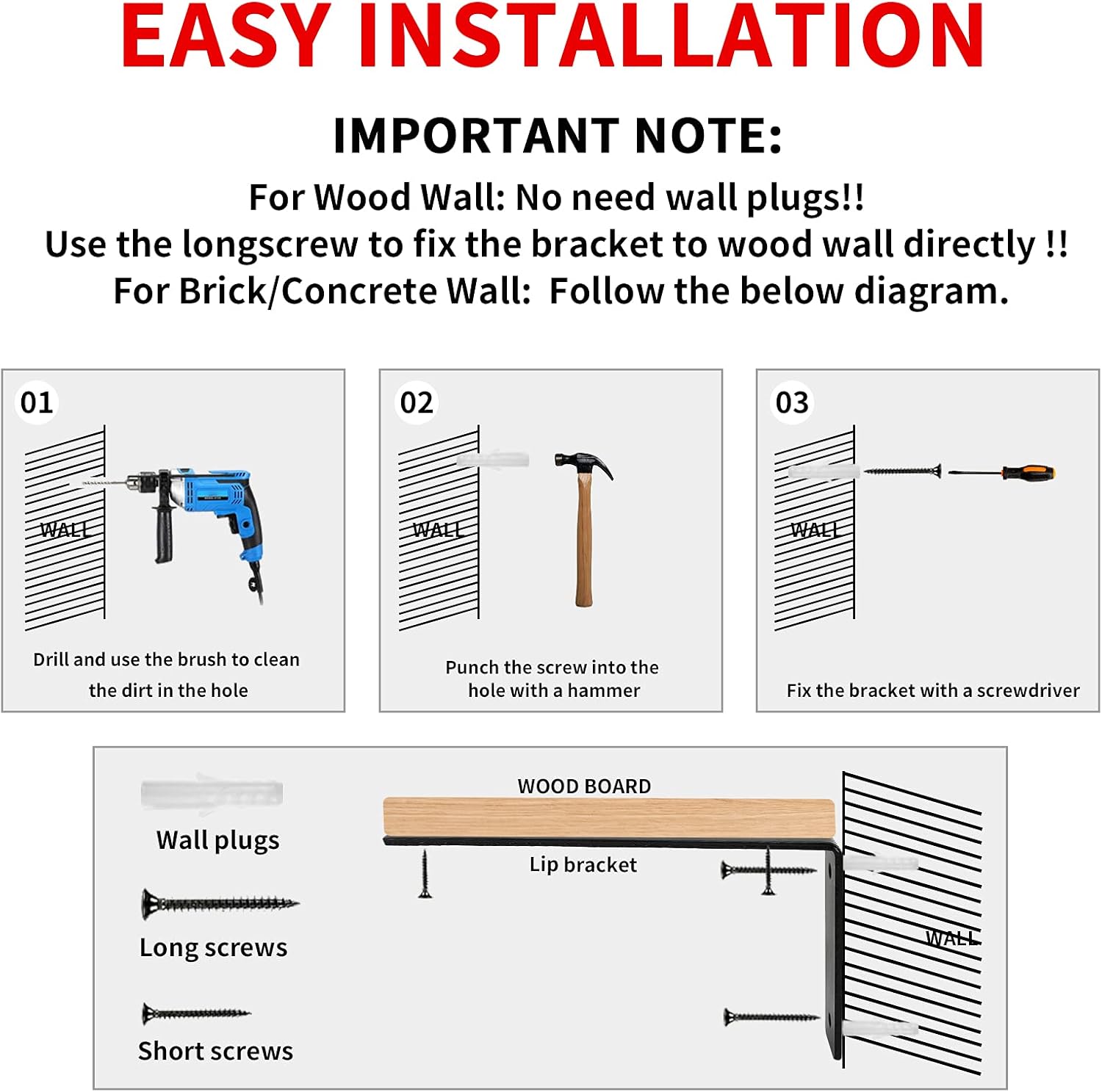 Staffe per Mensole a L 25,4cm - 6 Pezzi - immagine 4
