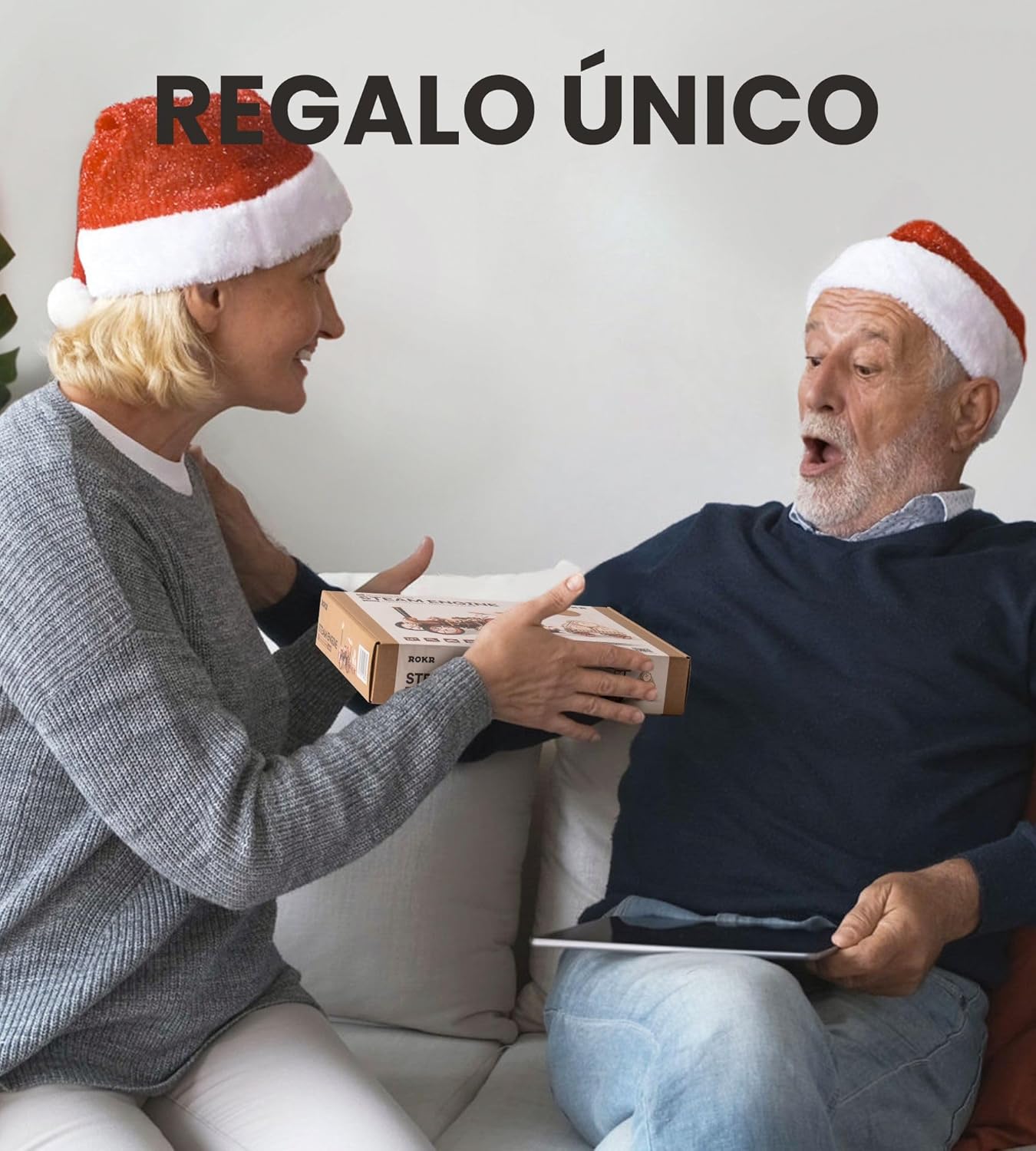 Rokr Puzzle 3D Legno Auto Motore a Vapore - immagine 5