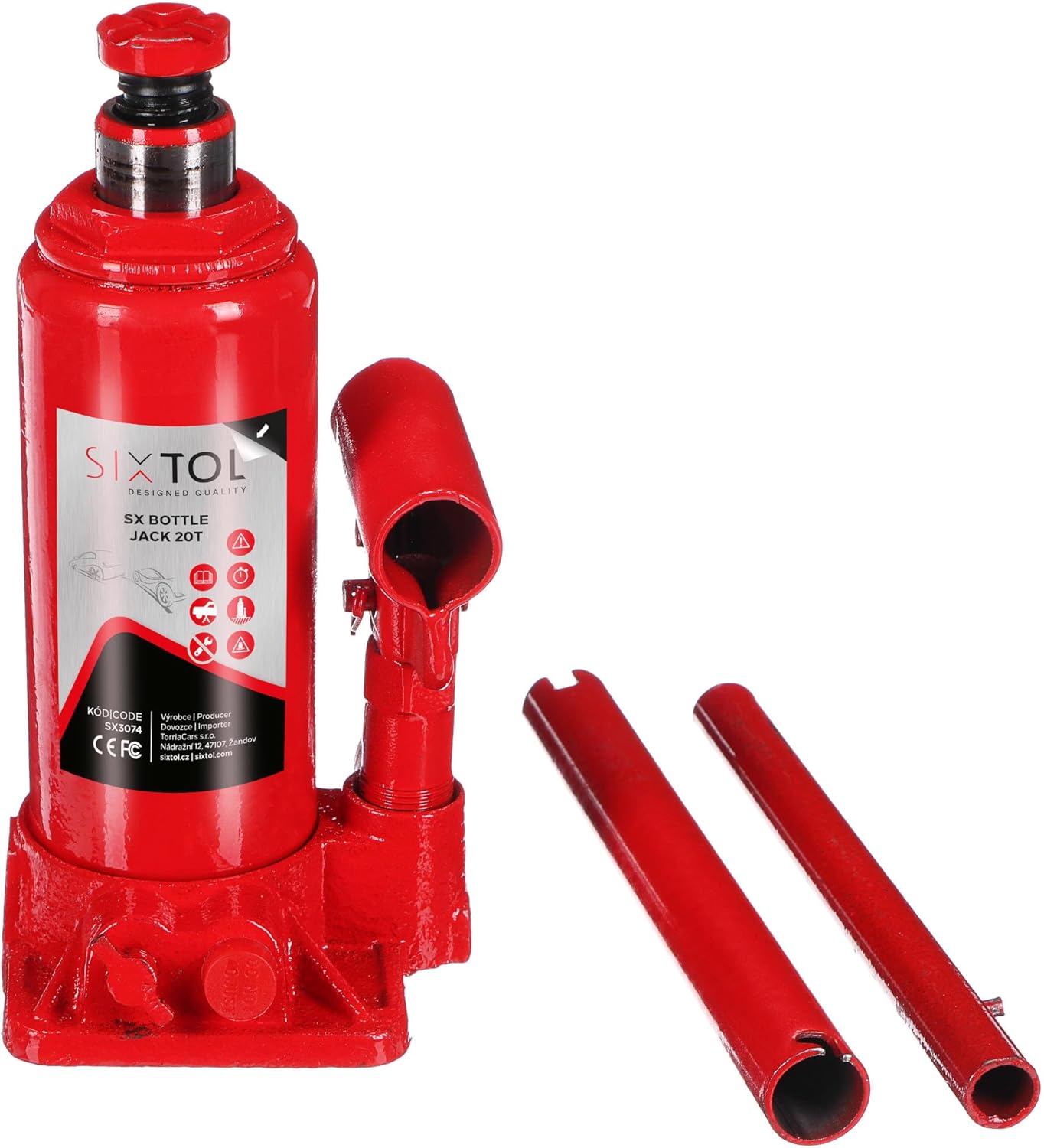 Sixtol SX Bottle Jack 20T - Cric Idraulico - immagine 1