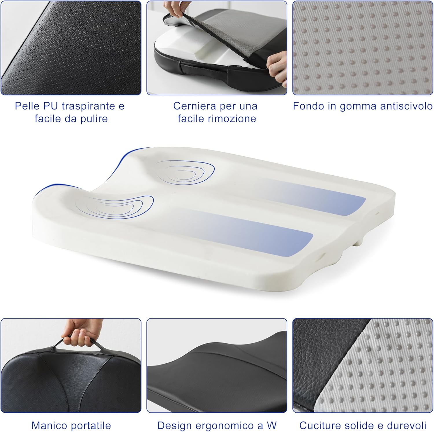 Qyilay Cuscino Ergonomico Auto Memory Foam - immagine 5