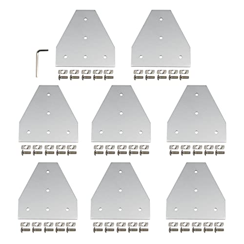 Befenybay 8pz Staffa Angolare Esterna 4040 Serie Alluminio (T-Silber)