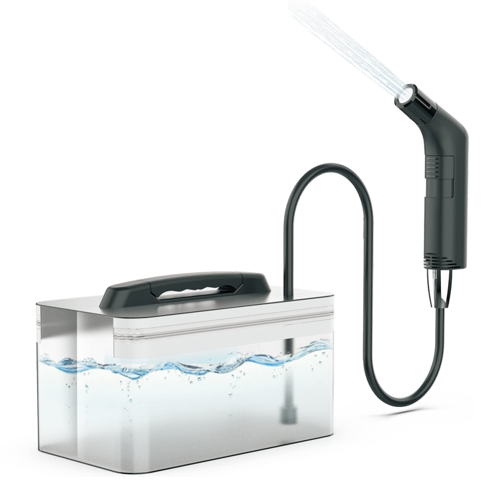 Spruzzatore Portatile per Bidet Musulmano 2.3L, Nero