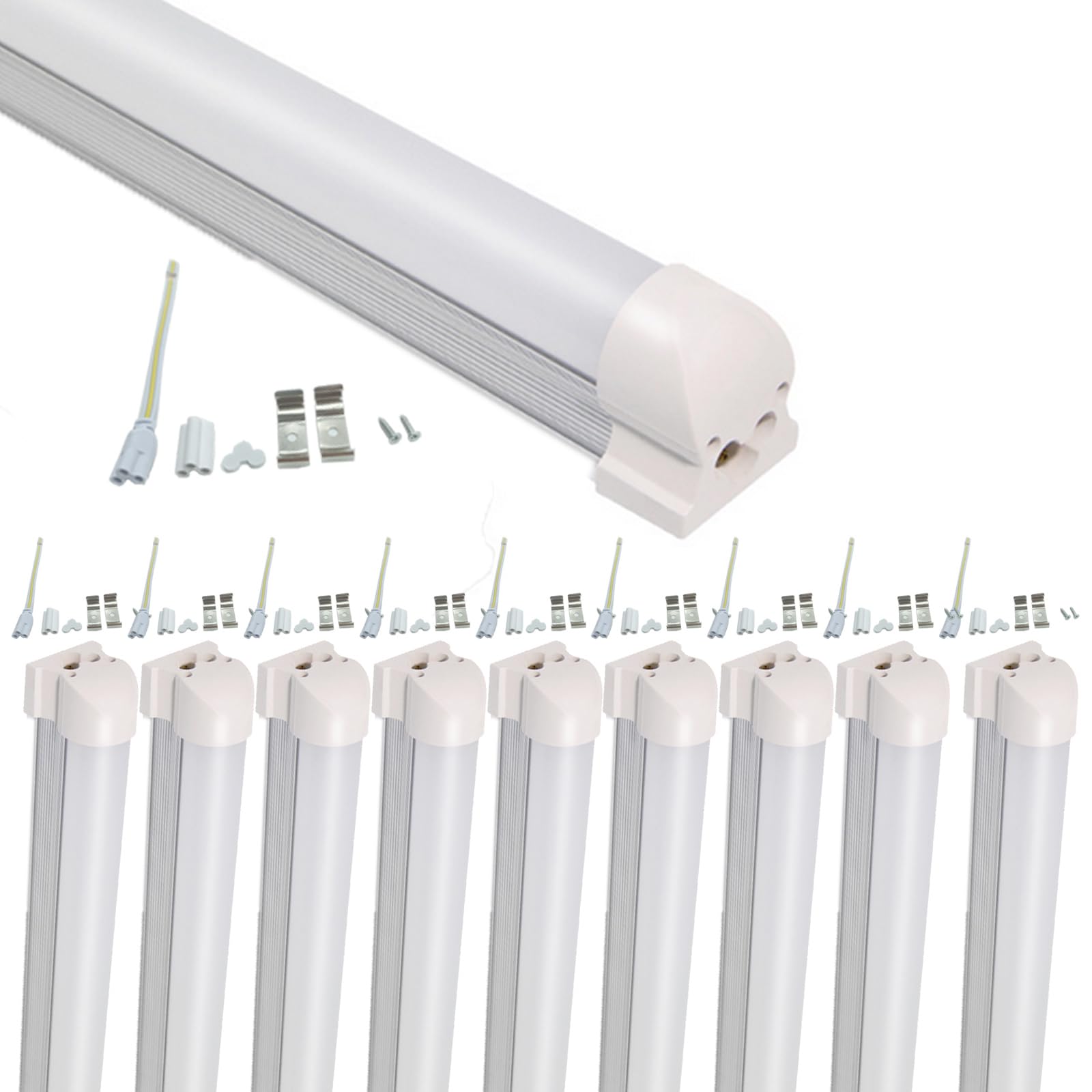 Tubo LED T8 V da 2 Piedi, 20W 2000lm (6 Pezzi)