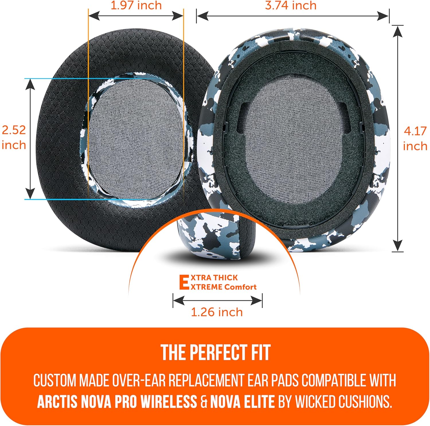 Wc Freeze Nova Pro Wireless - Cuscinetti Auricolari Gel - immagine 5