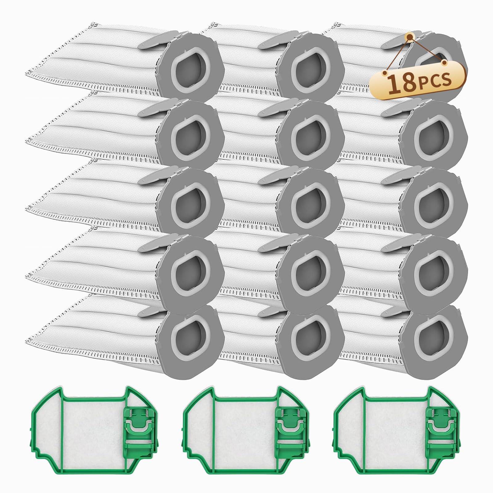 Sacchetti Folletto Compatibili VK7s VK7 FP7s FP7 - 15 pezzi