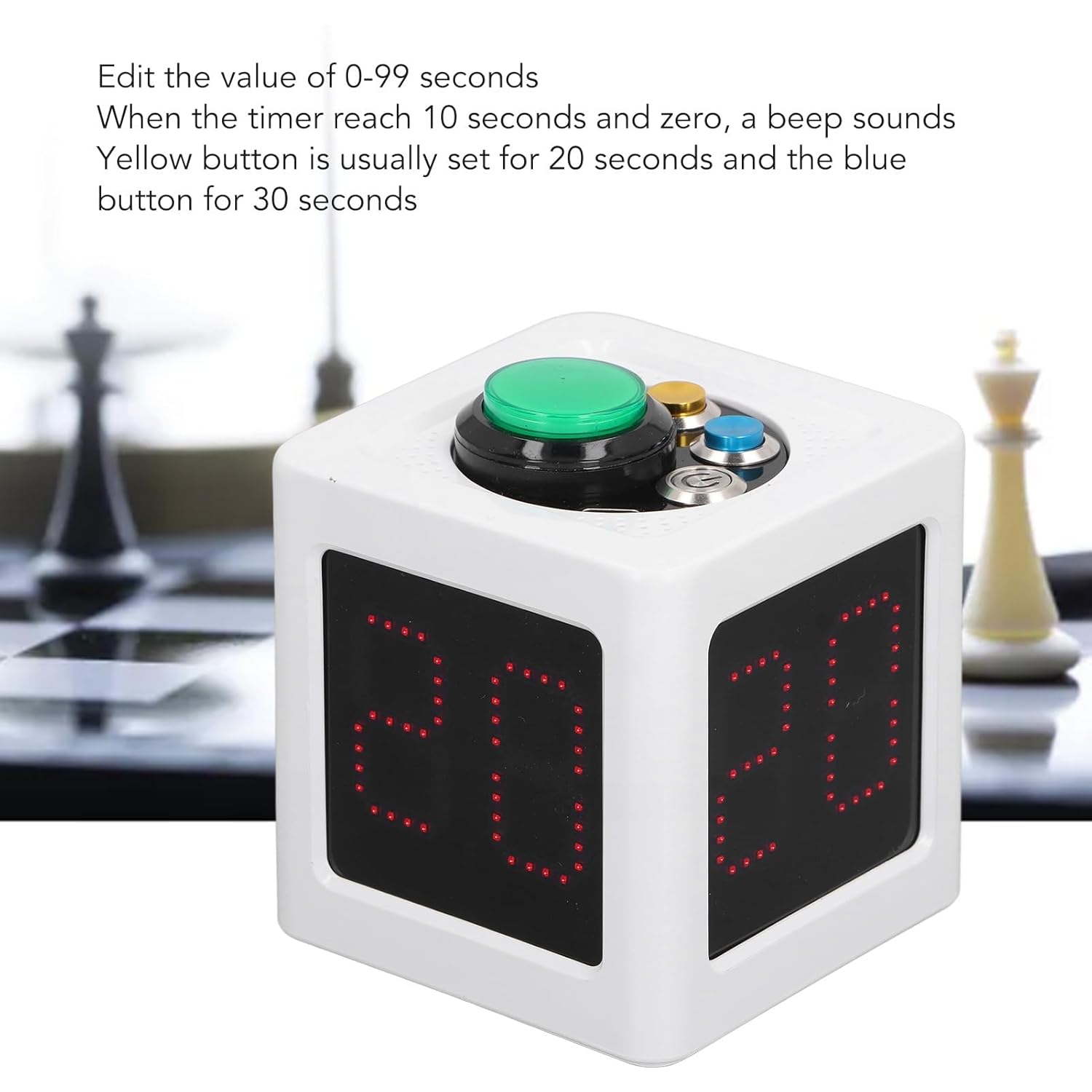 Orologio da Poker con Timer Cubo per Giochi - immagine 3