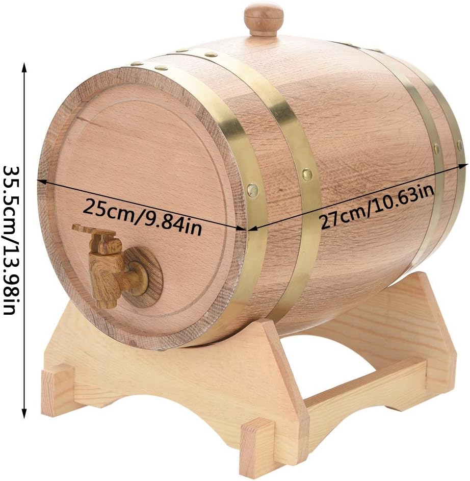 Botte per Birra in Legno di Quercia 5L, Blue - immagine 8