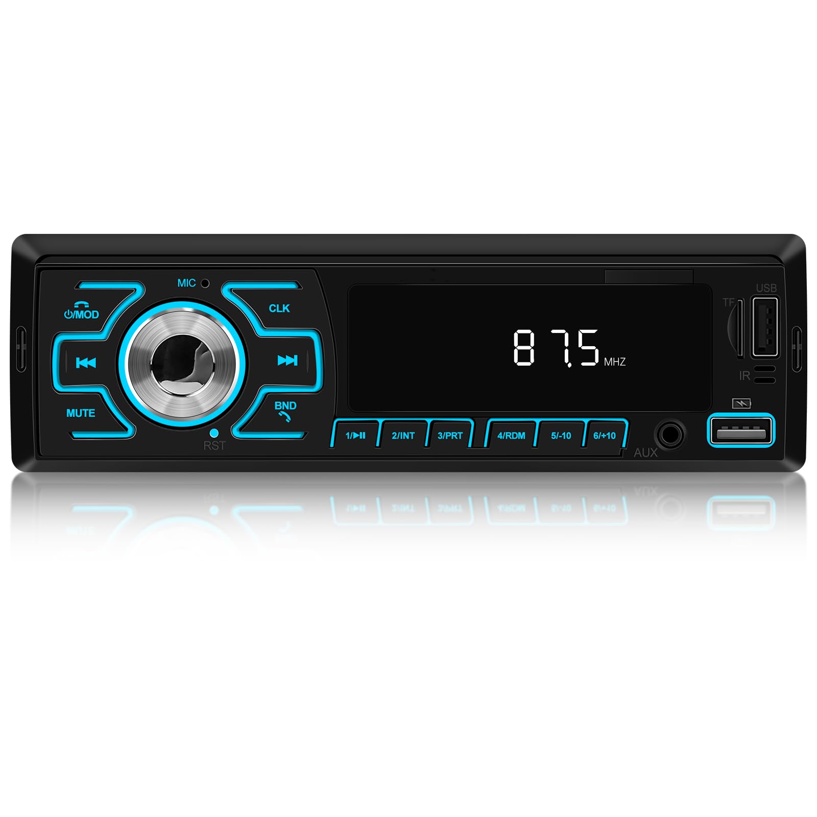 Autoradio 1 Din Bluetooth con Radio FM