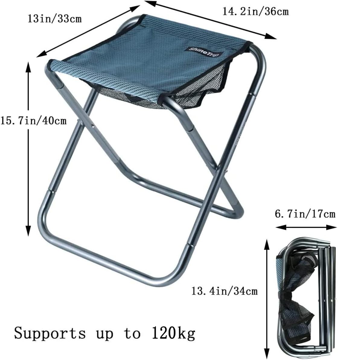 C Hello Cloud Mini Sgabello Pieghevole da Campeggio - immagine 3