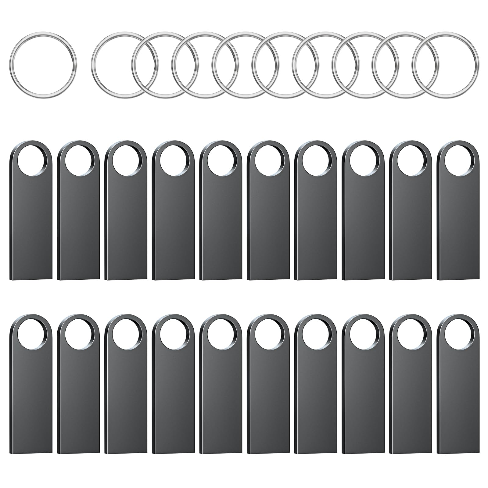 Ablaze Mini Chiavetta USB 4 GB, 20 Pezzi, Nera