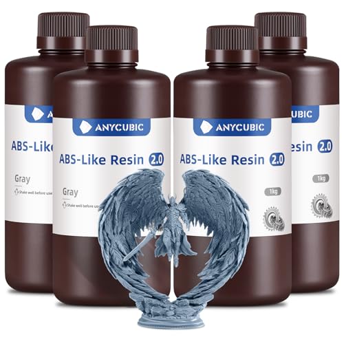 ANYCUBIC ABS-Like Resin 2.0 per Stampanti 3D 4KG, Grigio