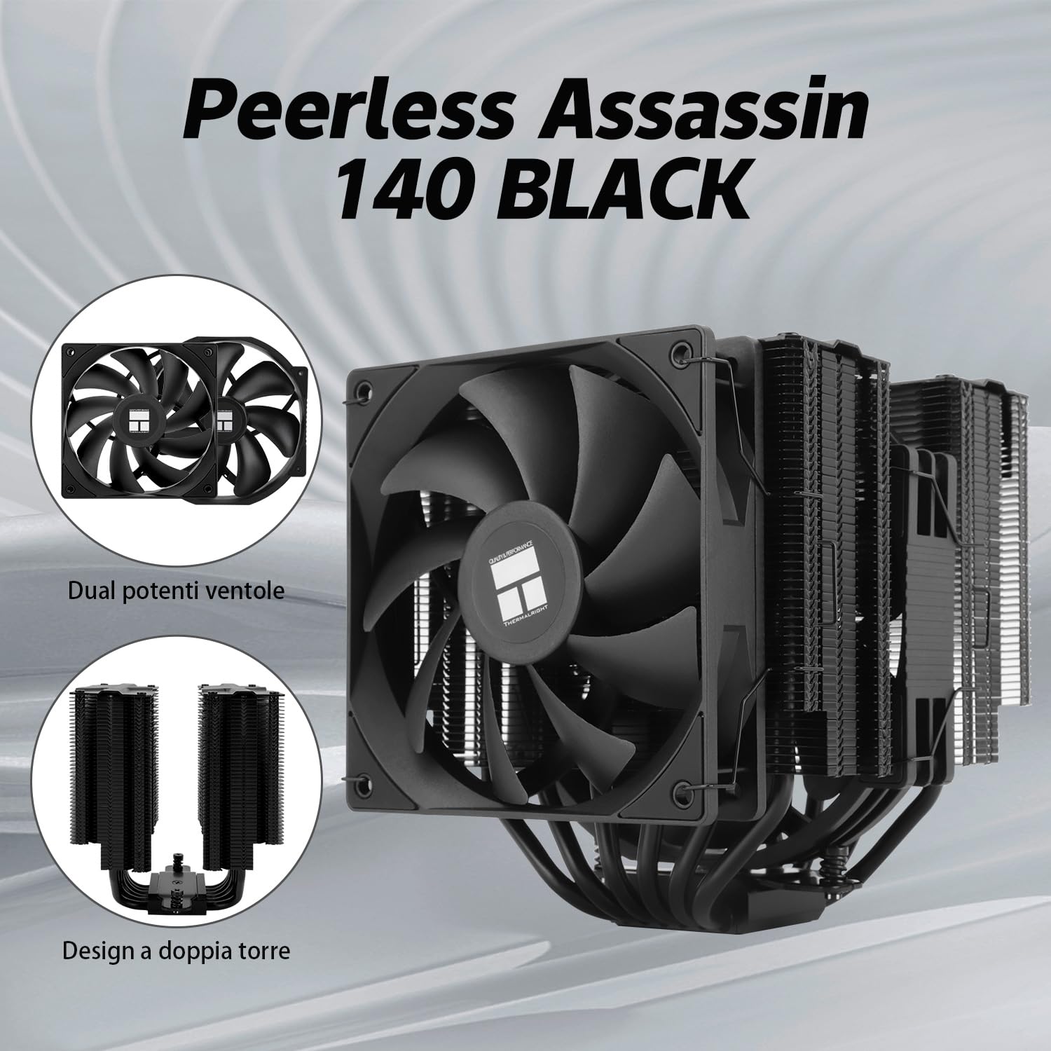 Tr Peerless Assassin 140 Nero - Raffreddamento CPU 158mm - immagine 2