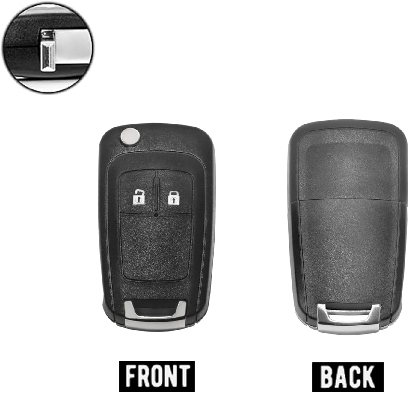 Slshibo Guscio Chiave Opel 2 Tasti con Lama, 2 Pezzi - immagine 4