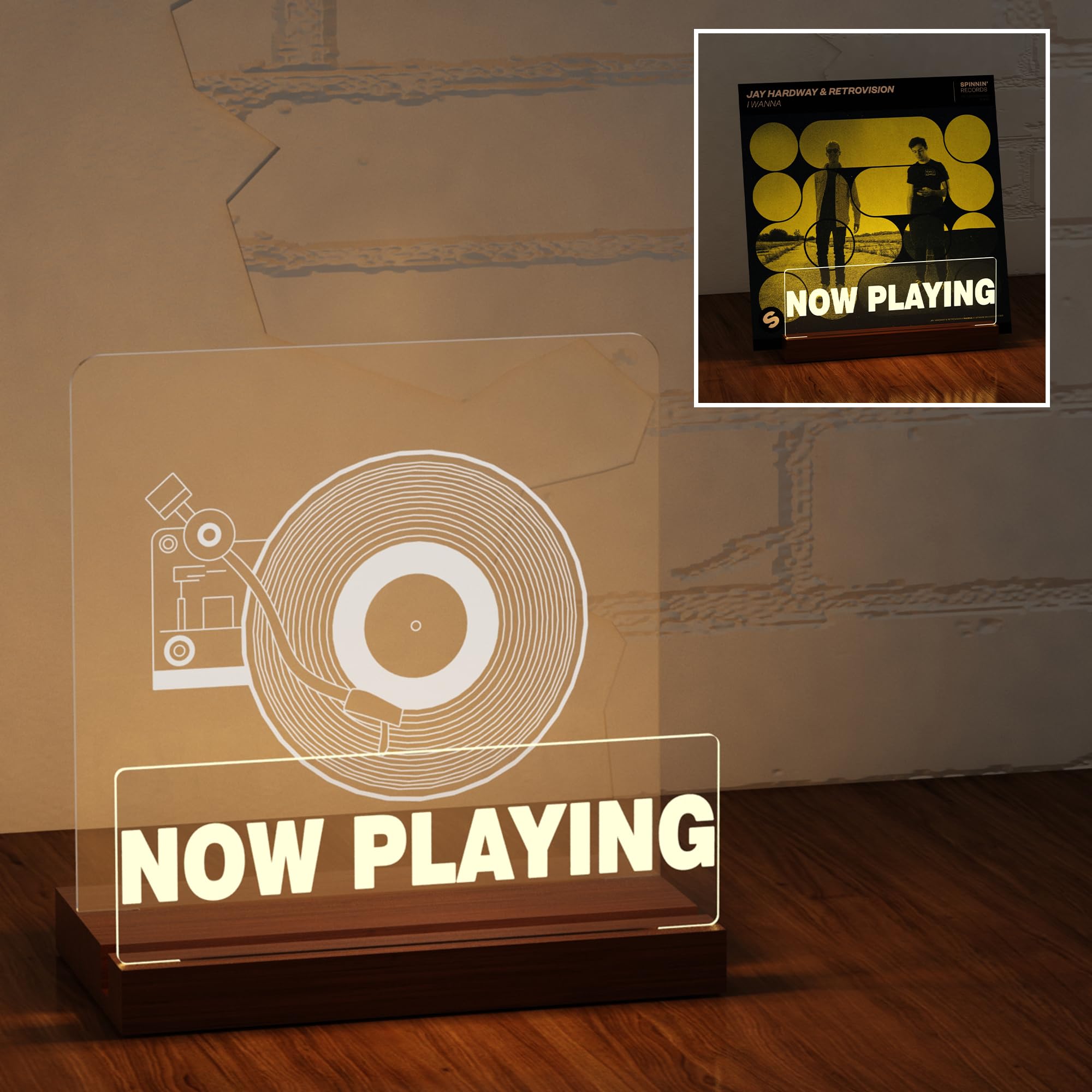 Ammonite Illuminazione - Supporto per Dischi in Vinile