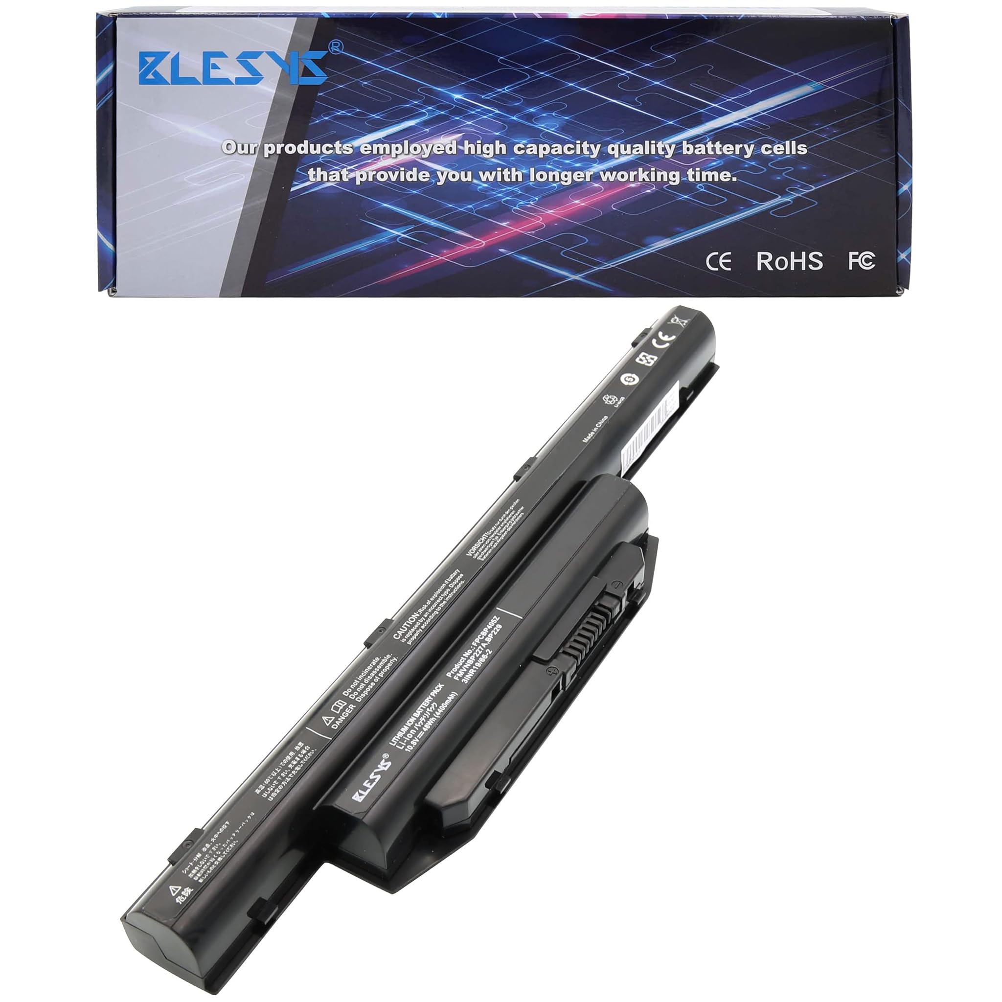 Blesys Batteria 4400mAh 10.8V per Fujitsu Lifebook