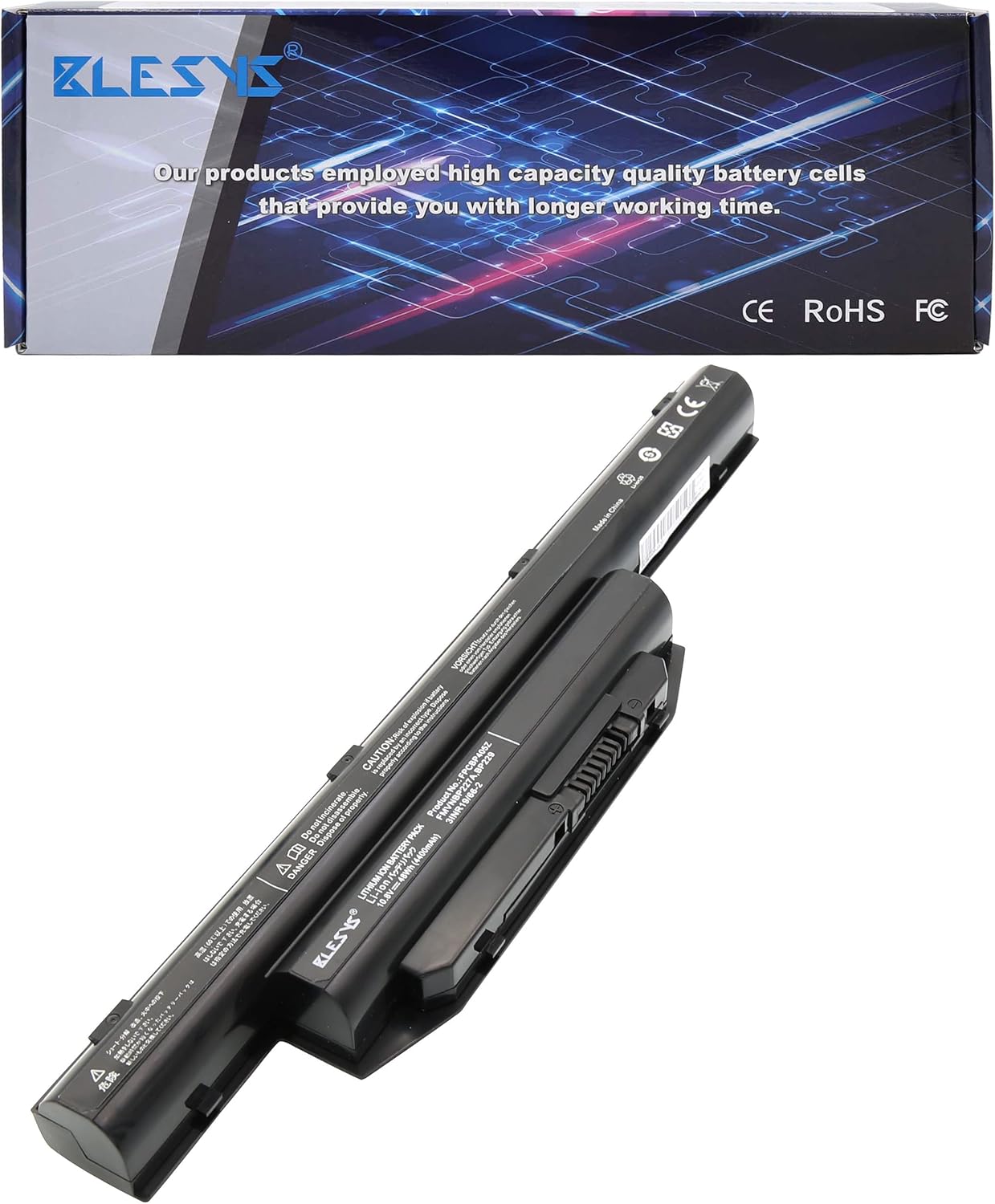 Blesys Batteria 4400mAh 10.8V per Fujitsu Lifebook - immagine 1