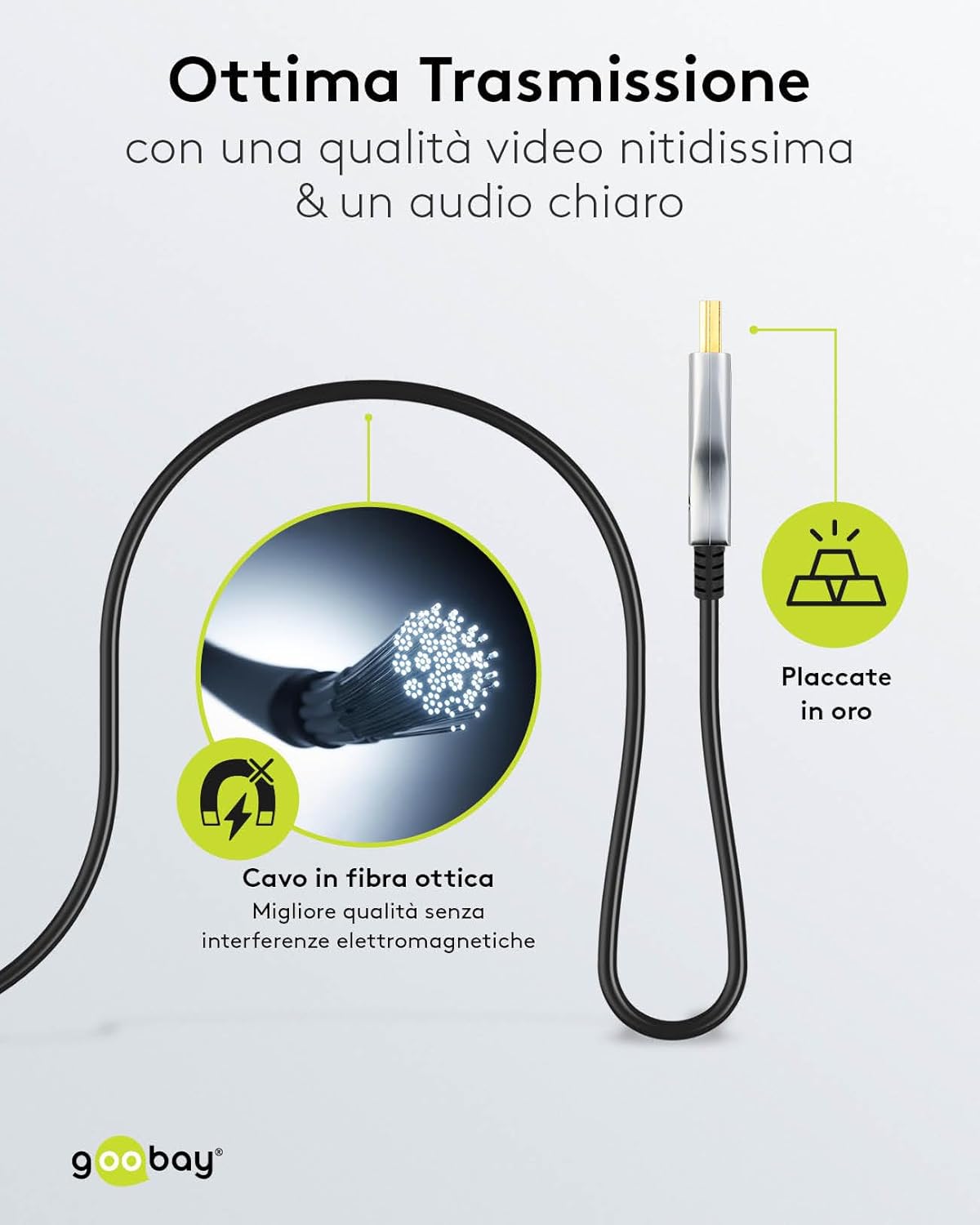 Goobay Cavo Ottico Ibrido HDMI Ultra High-Speed 10 Metri - immagine 4
