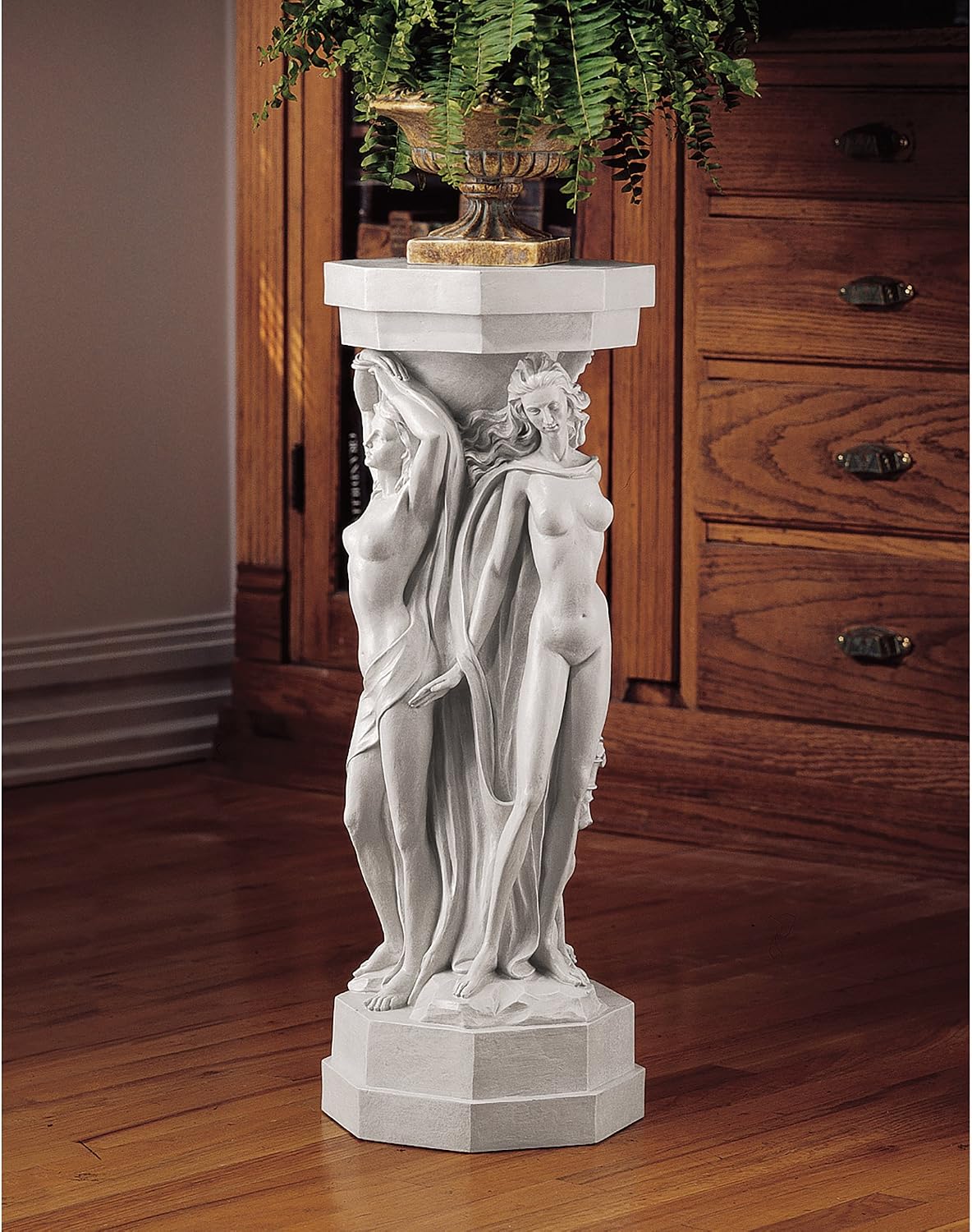 Design Toscano Colonna di Menadi Scultura Piedistallo | Velz