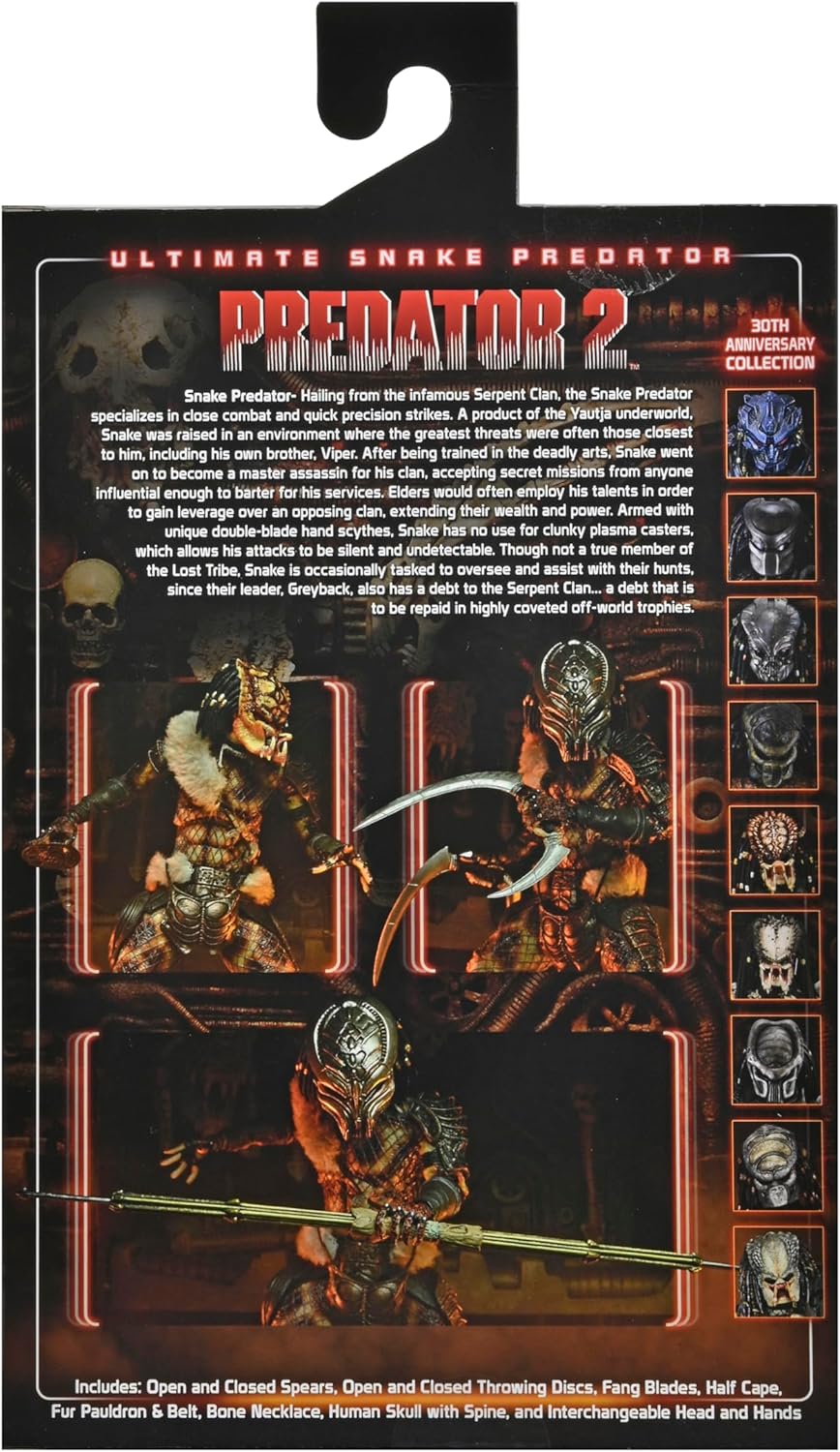 NECA Predator 2 - Ultimay Snake - Figurine 30ème Anniversaire 18cm - immagine 4