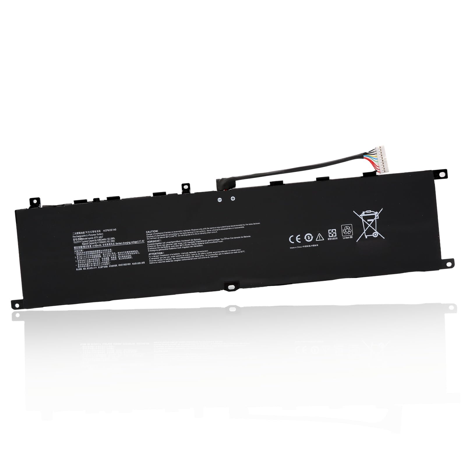 Blesys BTY-M57 Batteria 65Wh per MSI GP66 GP76 Leopard