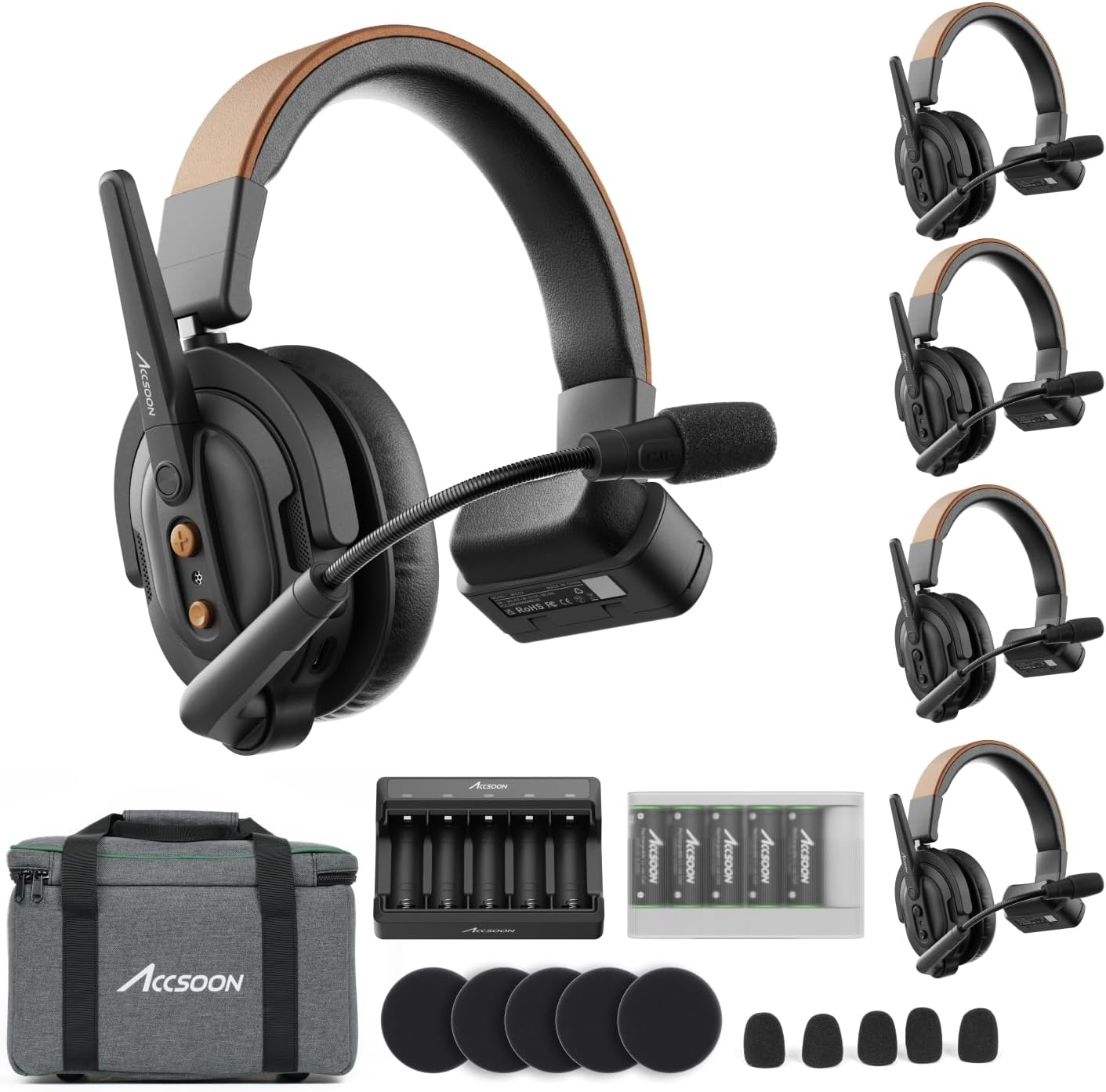 Accsoon Kit CoMo SE 1H4R - Cuffie Interfono Wireless - immagine 1