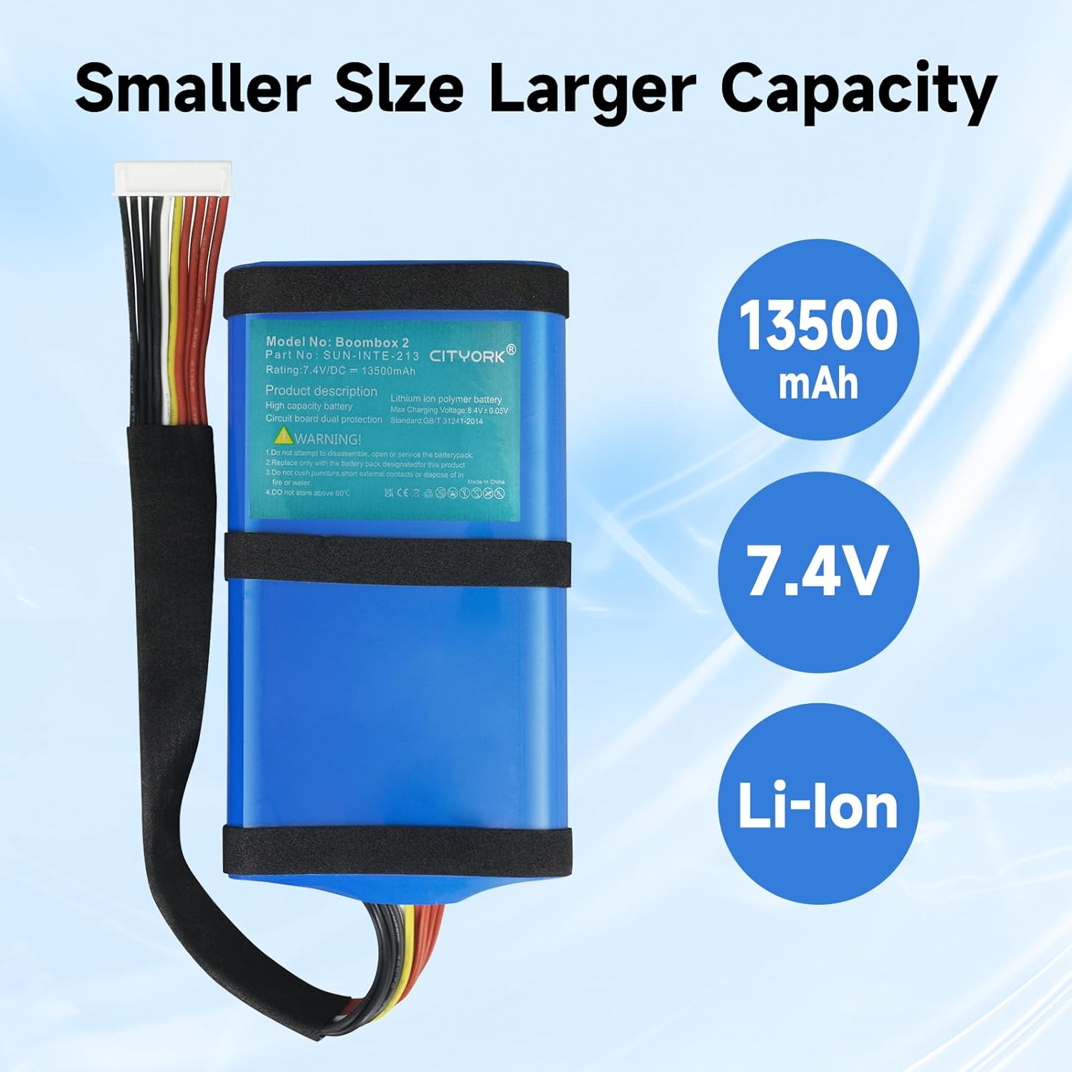 Cityork Batteria Sostitutiva 7,4V 13500 mAh - immagine 4